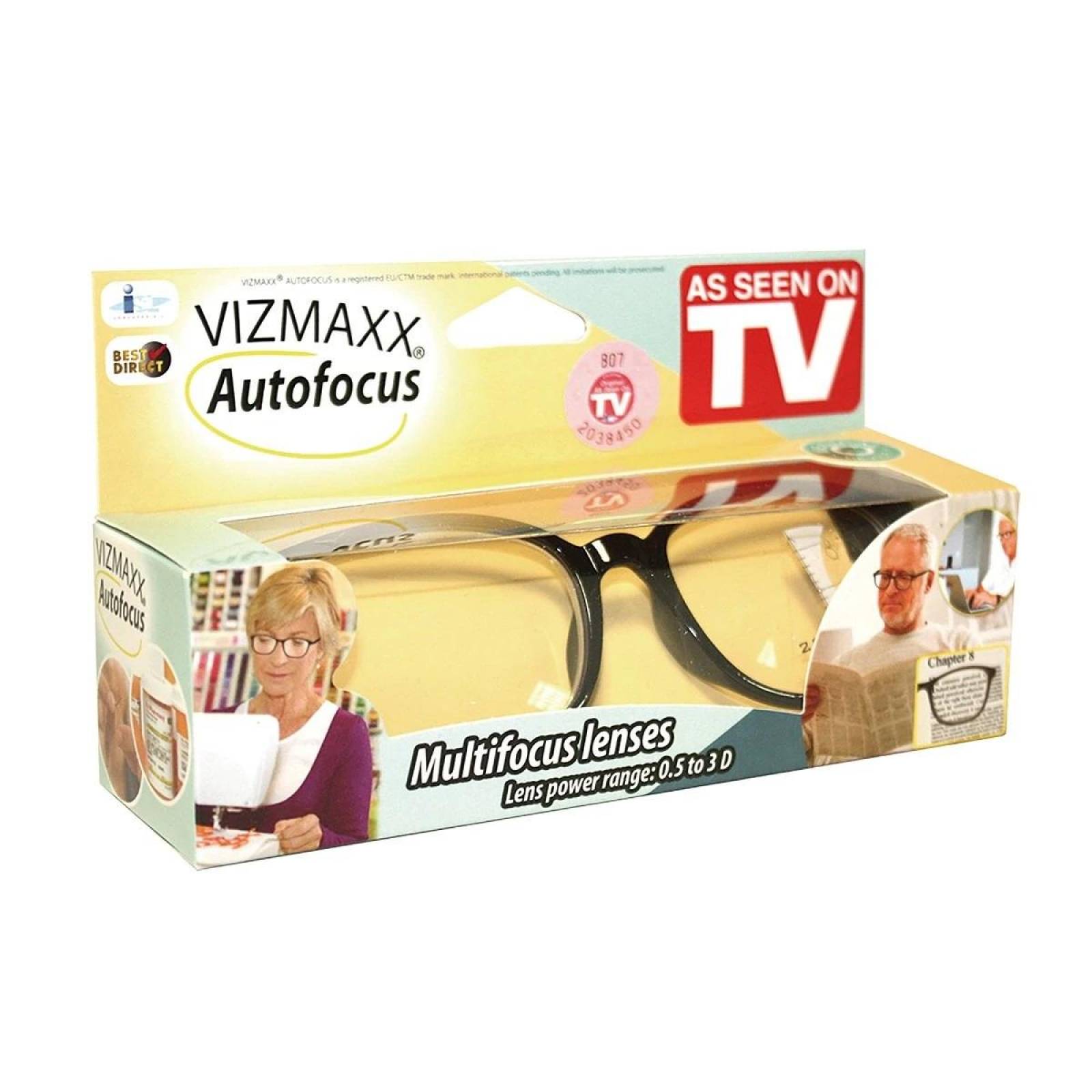 Lentes De Lectura Vizmaxx Autofocus Multienfoque Multiusos Negro Unitalla