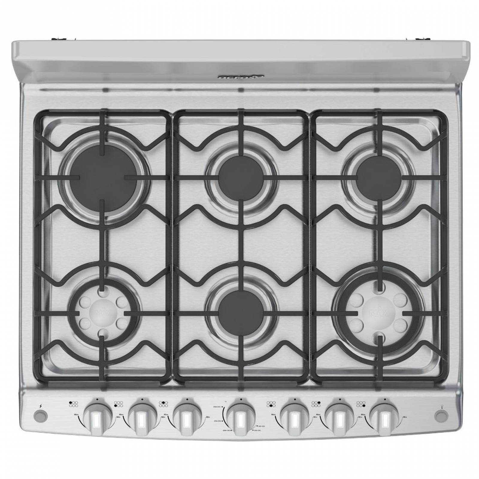 Estufa Mod. Af-5572D 30" Silver Enc. Elect. Cub. Acero, Parrillas De Hierro 