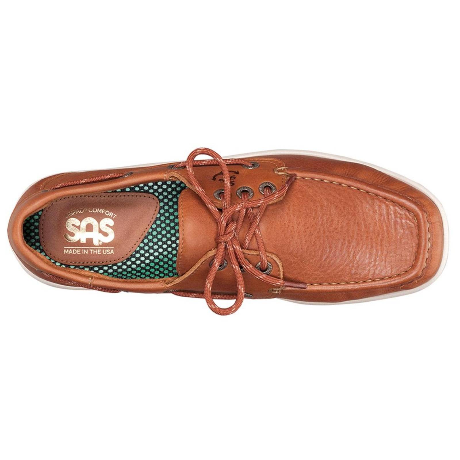 SAS Zapatos Mocasines Cuero Ancho Medio Caballero Decksider  