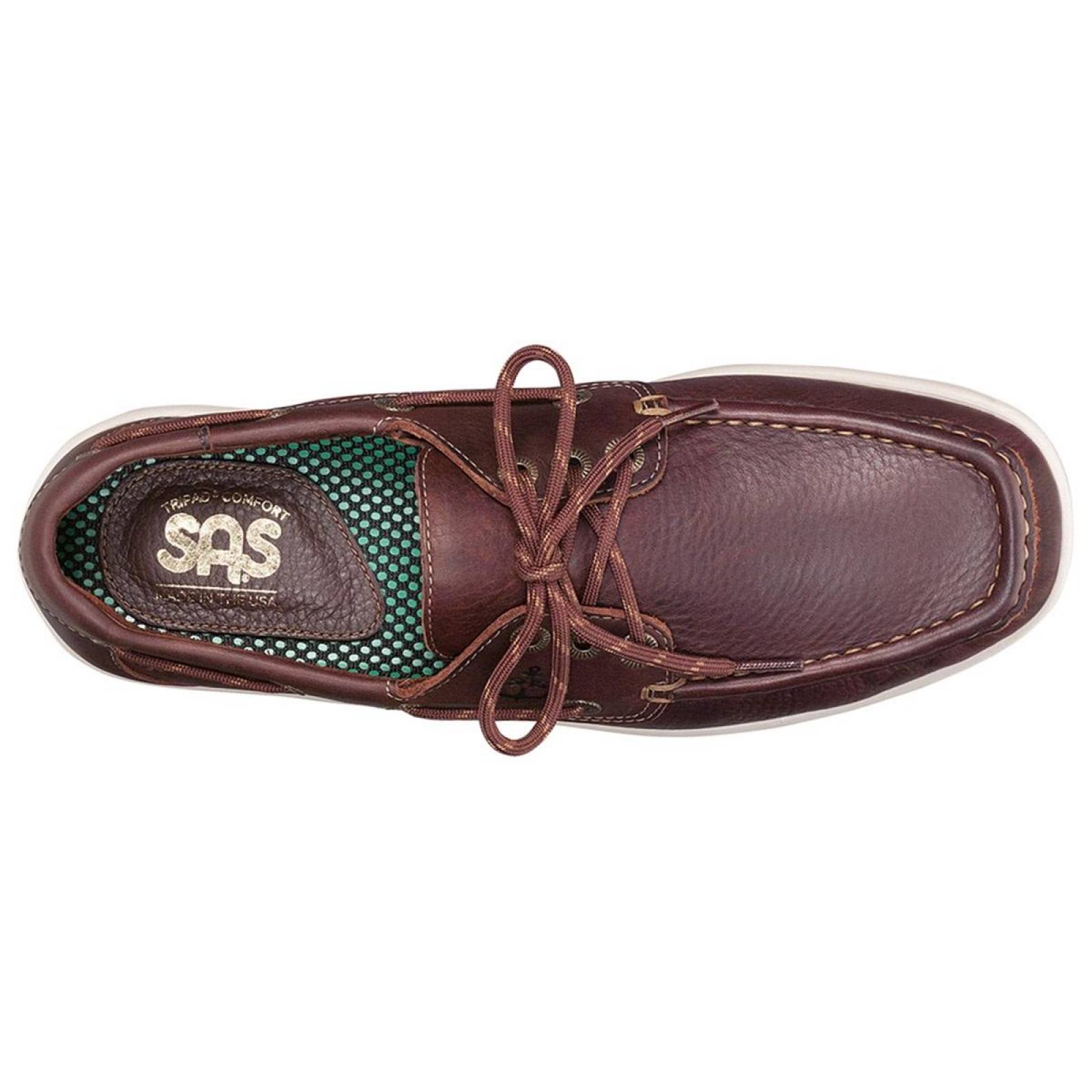 SAS Zapatos Mocasines Cuero Ancho Medio Caballero Decksider  