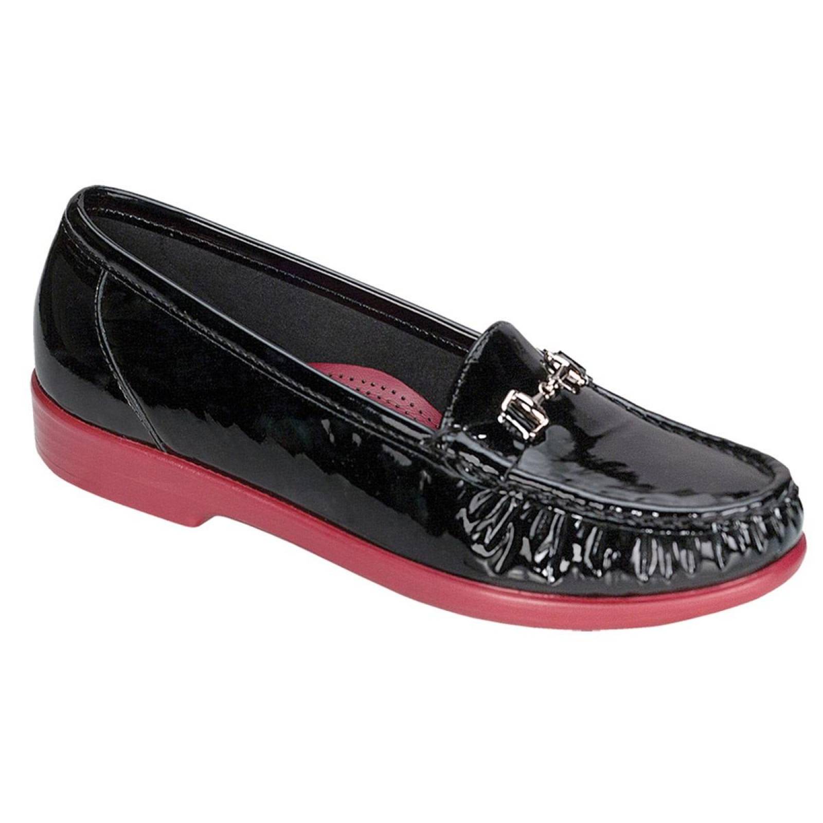 SAS Zapatos Elegantes Tipo Charol Ancho Amplio Dama Metro  