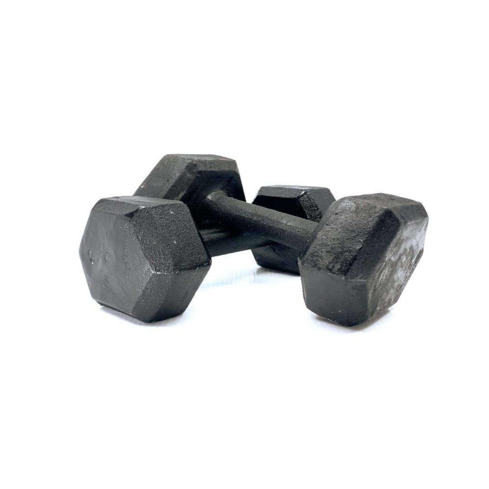 Par de Mancuernas Hexagonales Acero 6 kilos C/U 
