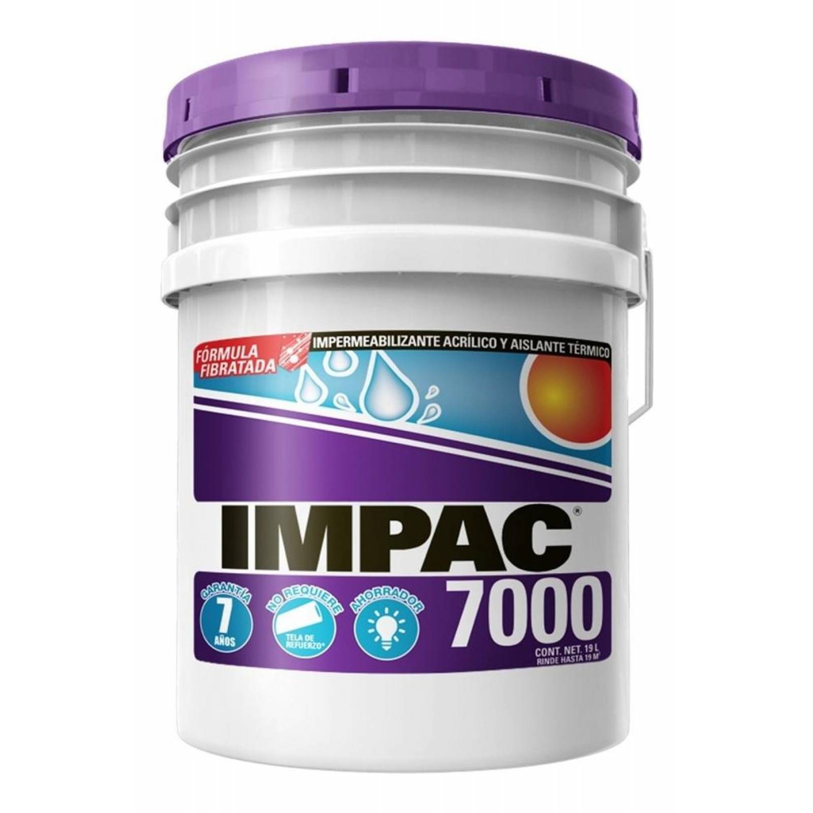 IMPAC 7000 Fibratado Terracota Impermeabilizante 19l/1cubeta 