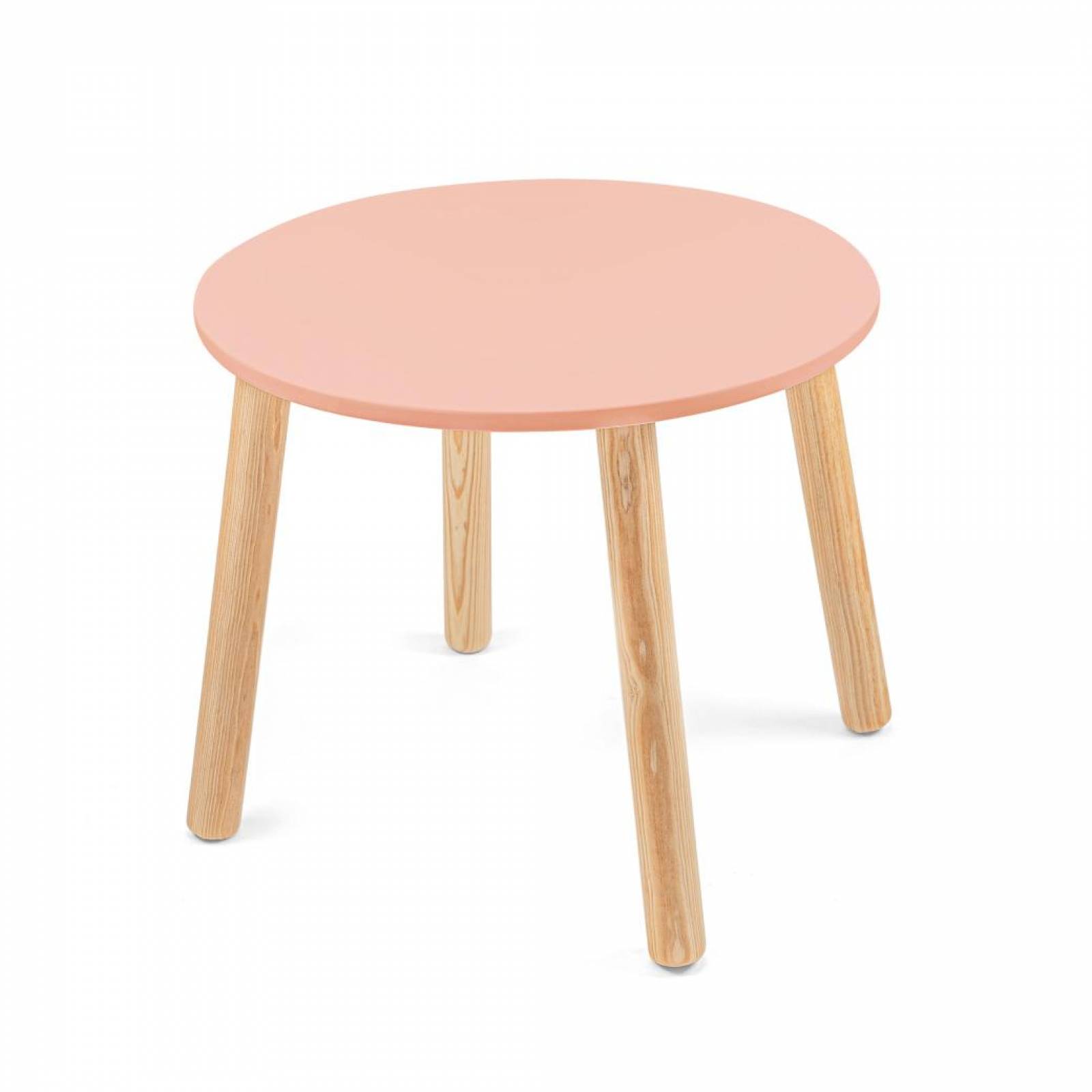 Mesa Madera Circular Estilo Diseño Infantil Natural Duduk 