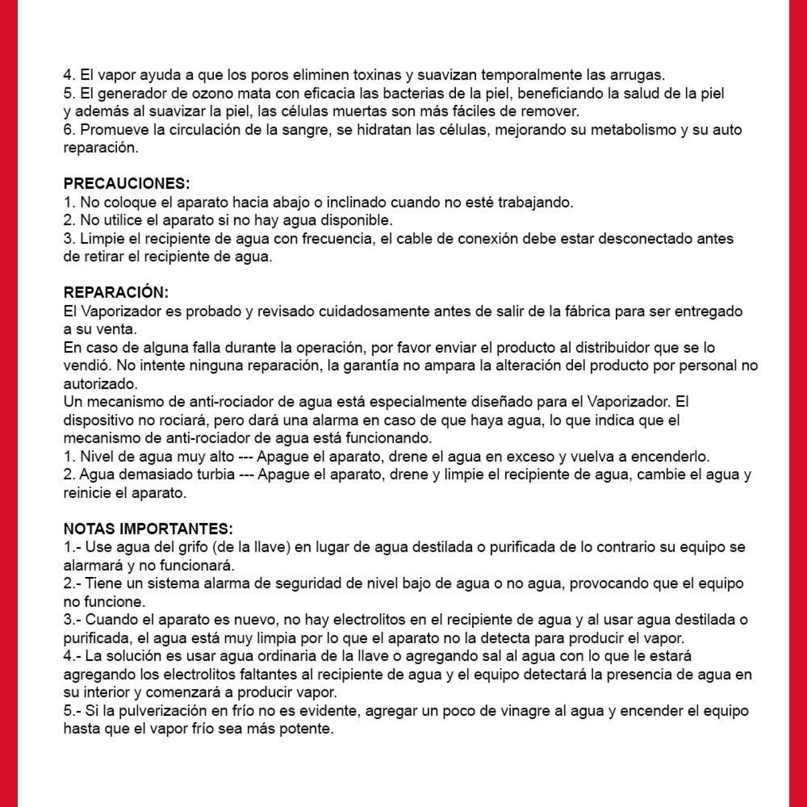 Vaporizador Facial Ozono Estilista, Barbería, Estética 