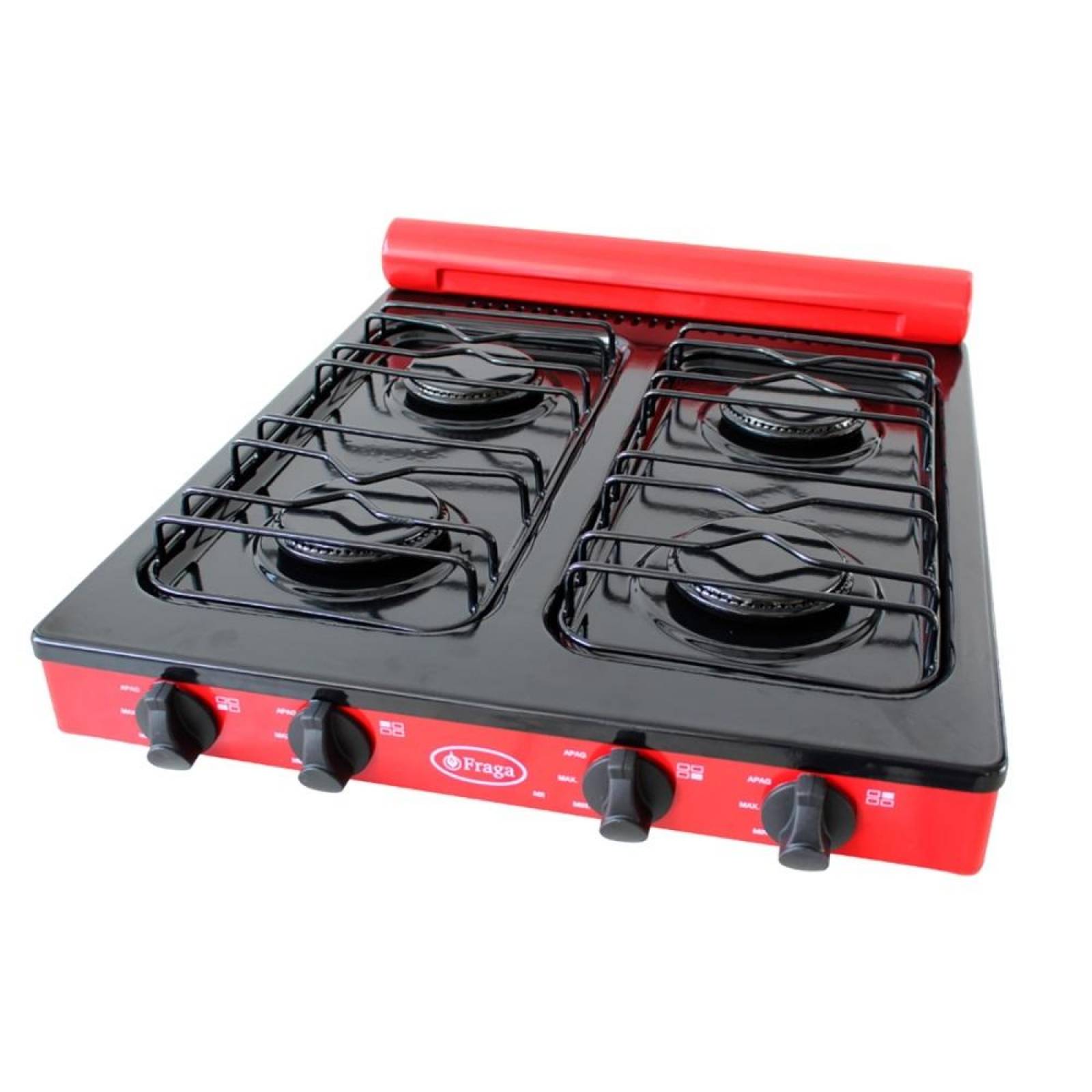 Parrilla Fraga P705 A Gas 4 Quemadores Porcelanizada 1 Rojo