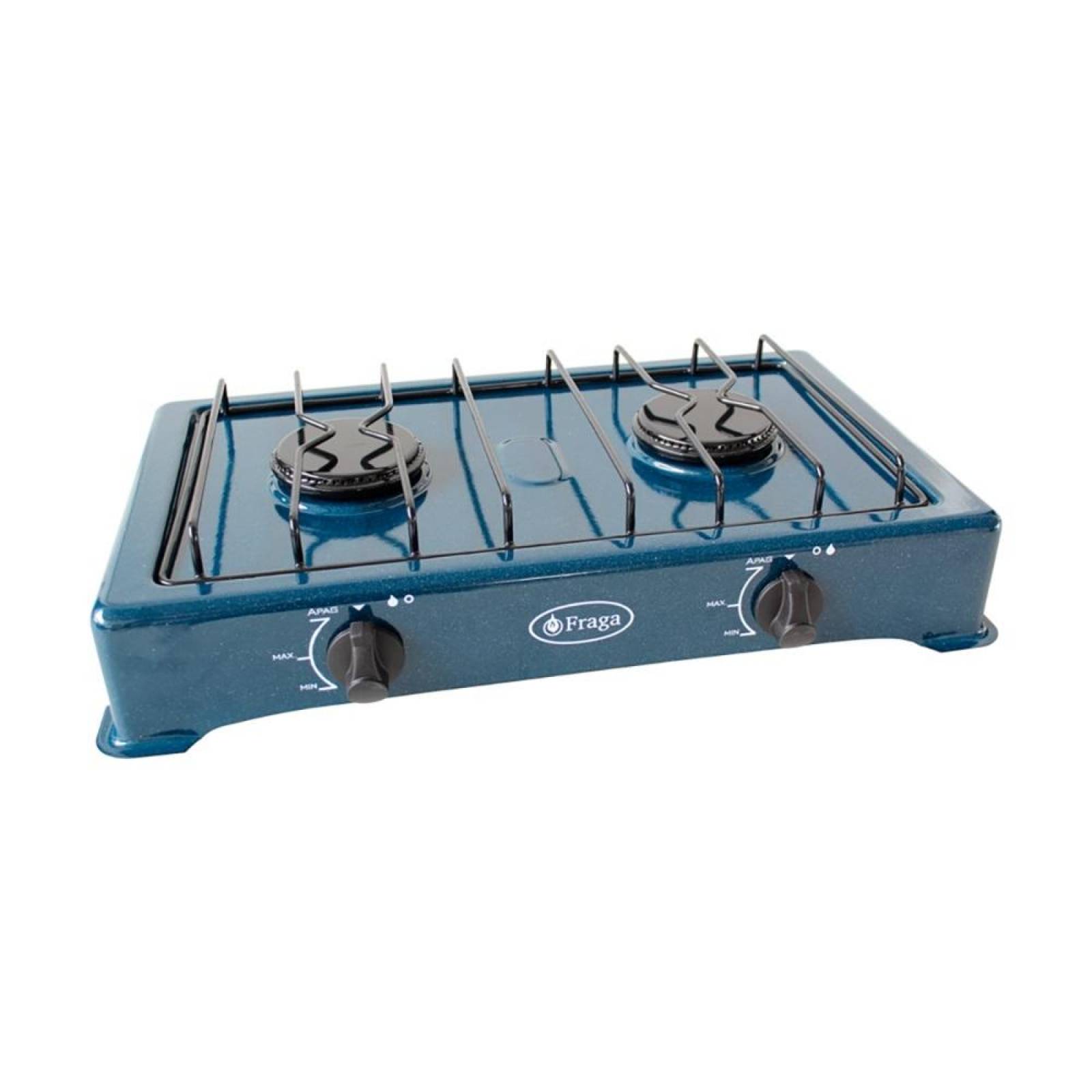 Parrilla Estufa Gas Anaquel 2 Quemadores P-602 Fraga Azul 1 Gas Azul