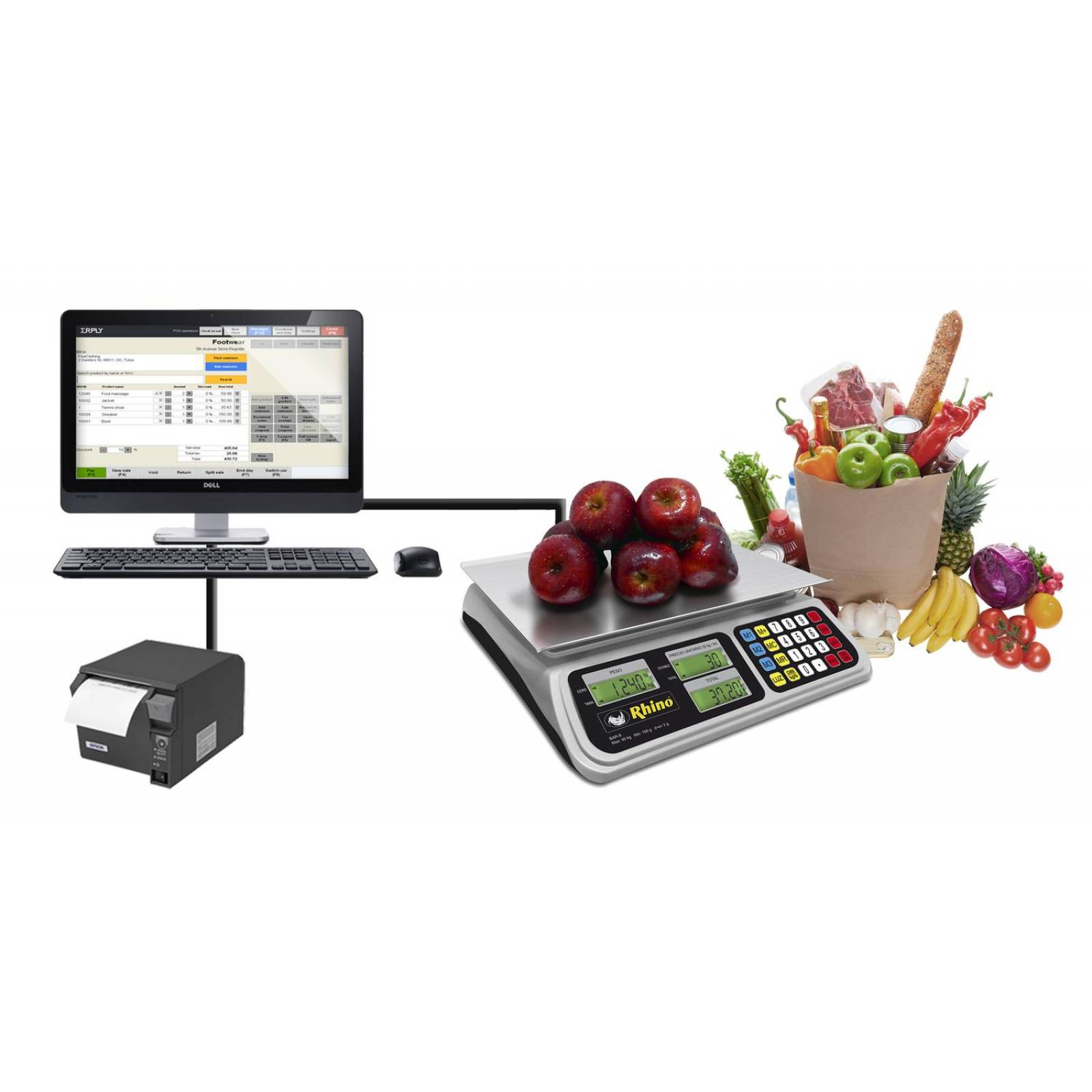 Báscula Electrónica Multifunción BAR-8RS Rhino