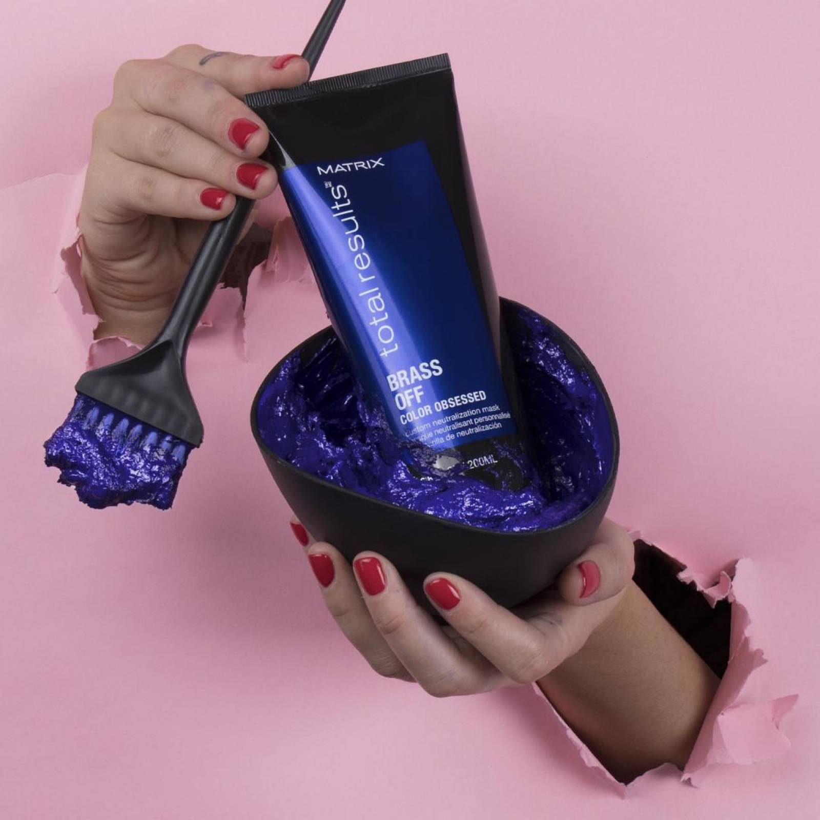 Mascarilla Tonificante Brass Off MSK 200 ml Matrix 