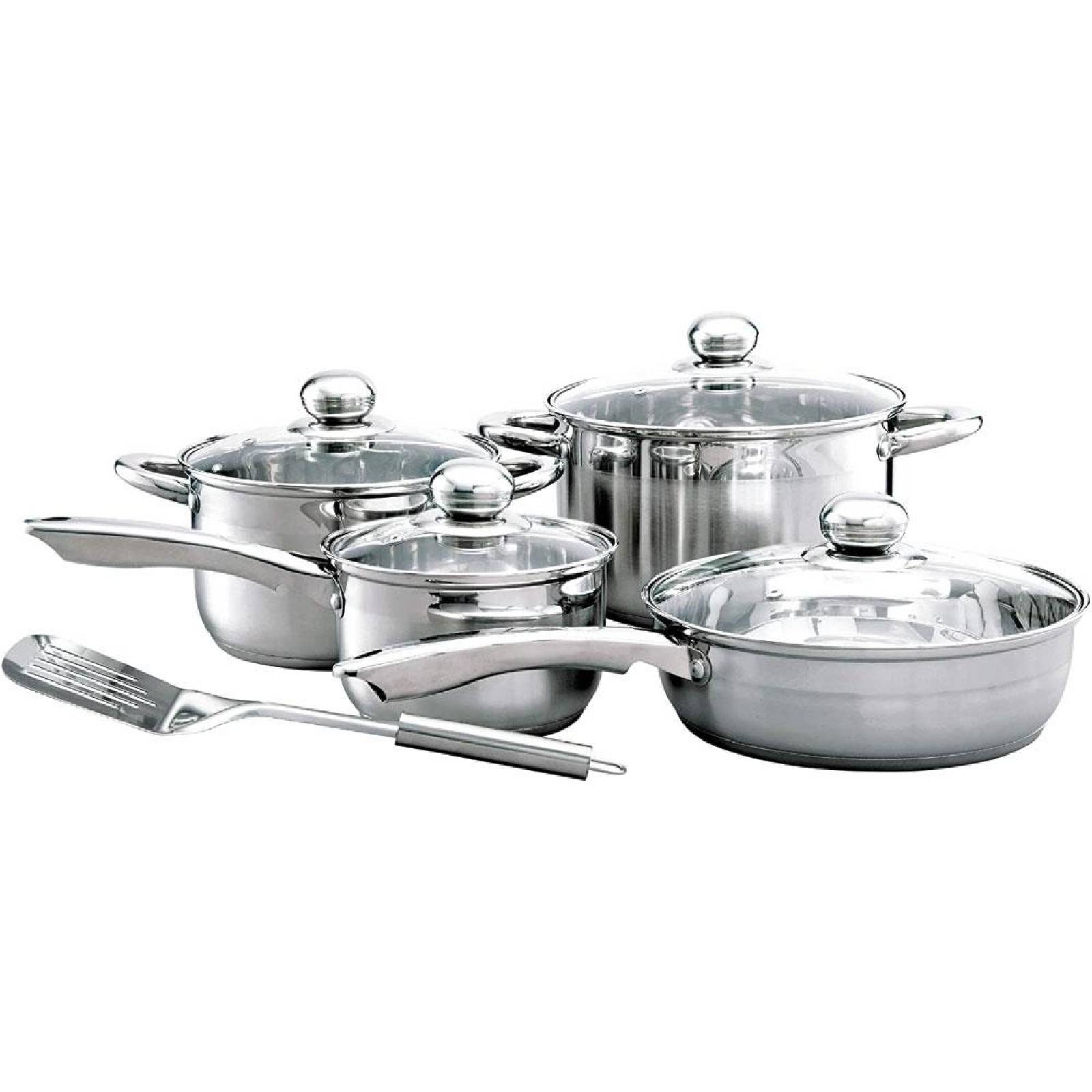 Set 9 Pzas Bateria Irlanda Cocina Acero Inoxidable Cinsa 