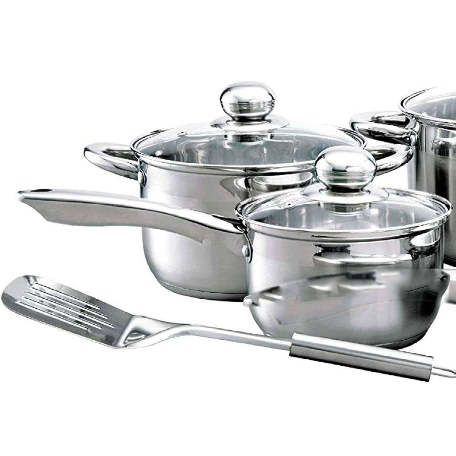 Set 9 Pzas Bateria Irlanda Cocina Acero Inoxidable Cinsa 