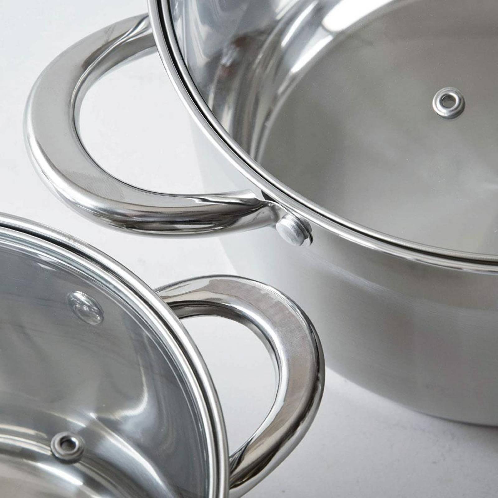 Set 9 Pzas Bateria Irlanda Cocina Acero Inoxidable Cinsa 