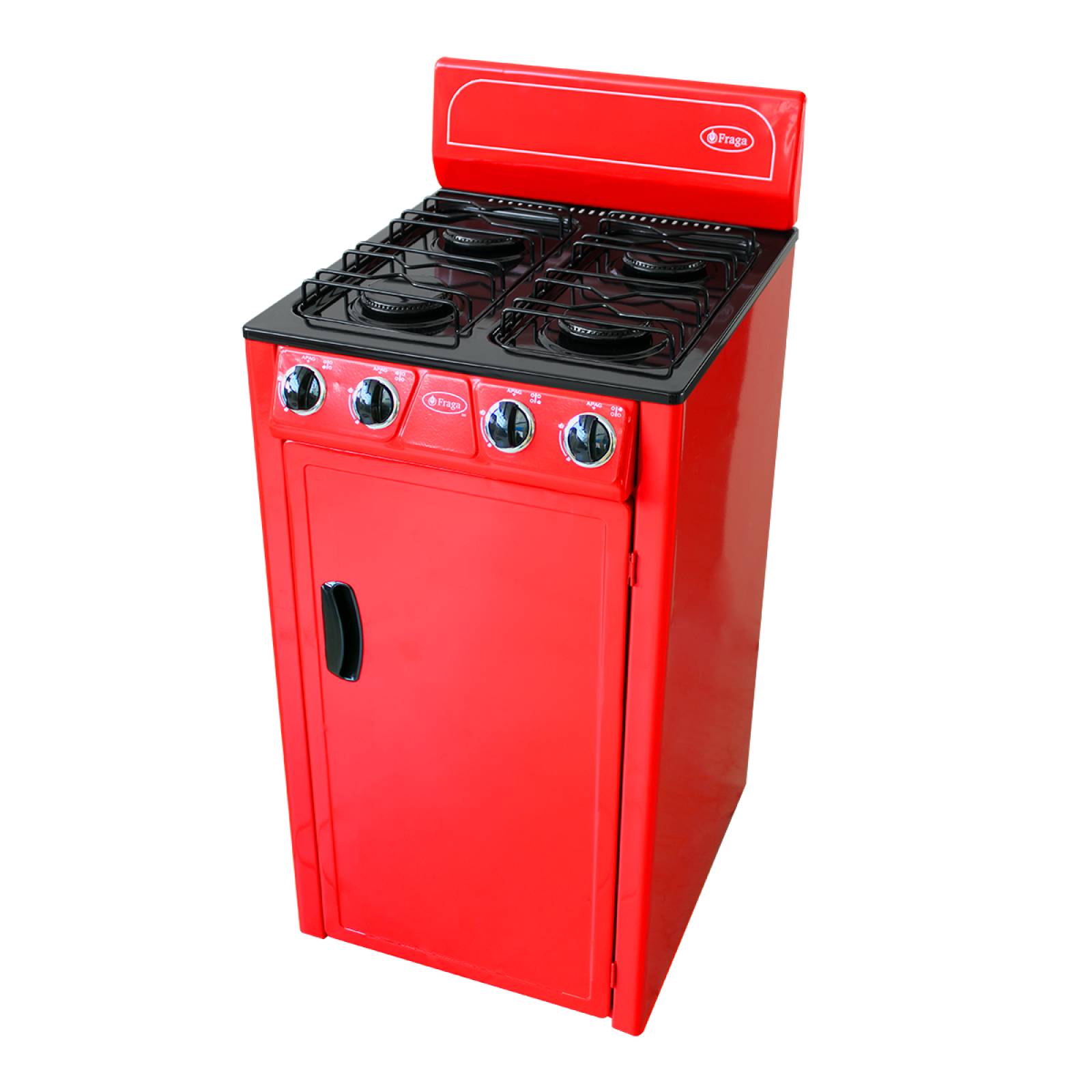 Parrilla Con Gabinete P225 Fraga 50 Cm Rojo