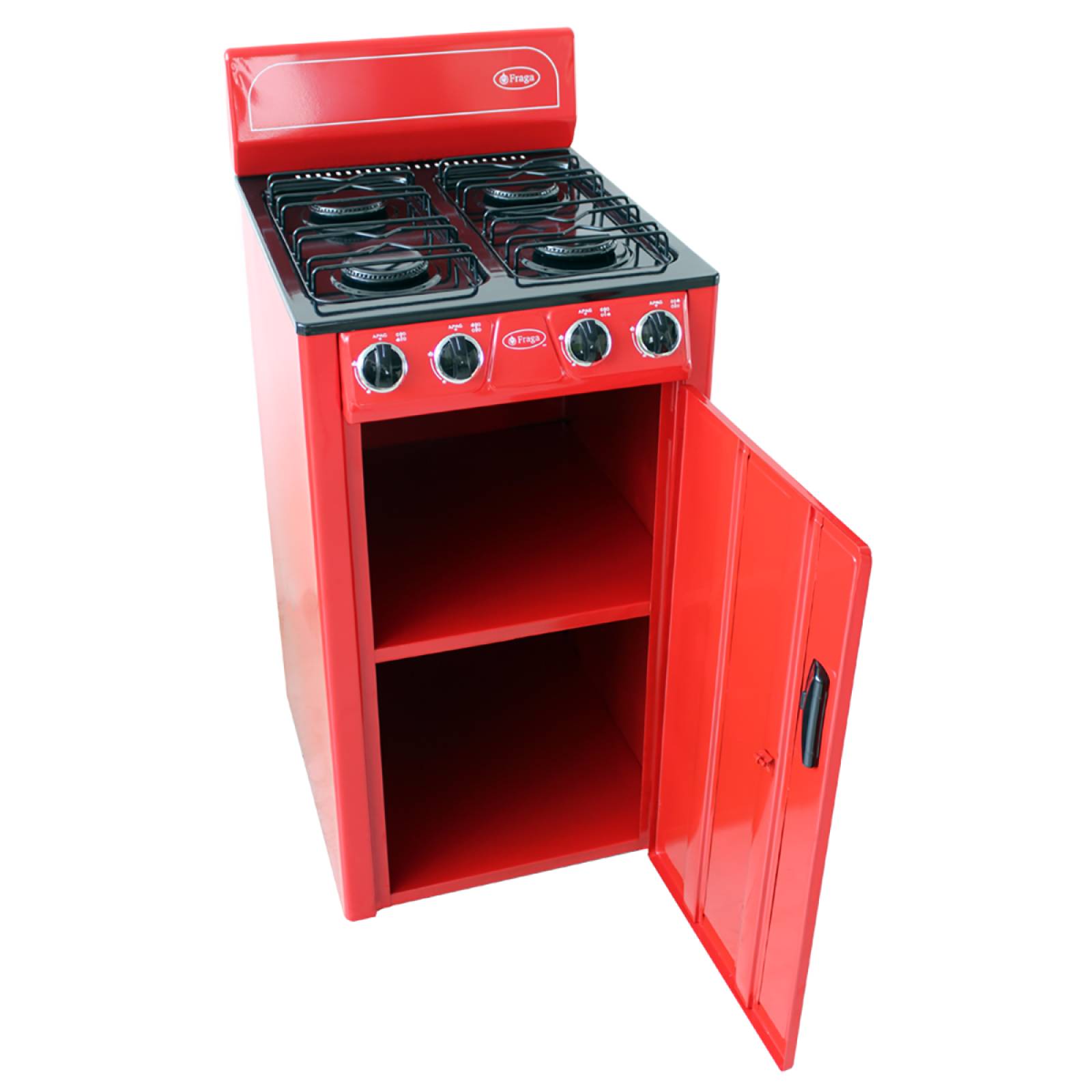 Parrilla Con Gabinete P225 Fraga 50 Cm Rojo