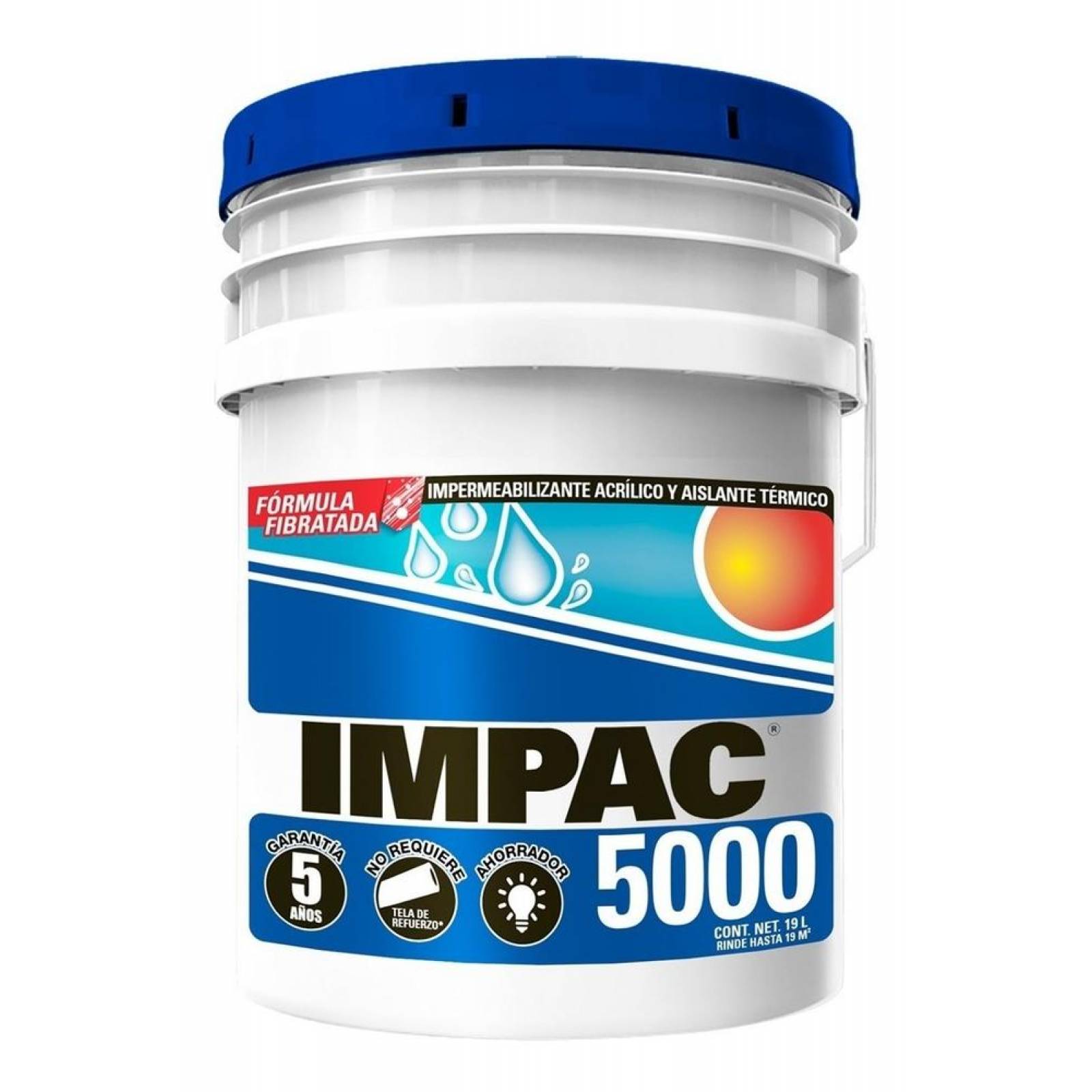 IMPAC 5000 Fibratado Terracota Impermeabilizante 19l/1cubeta 