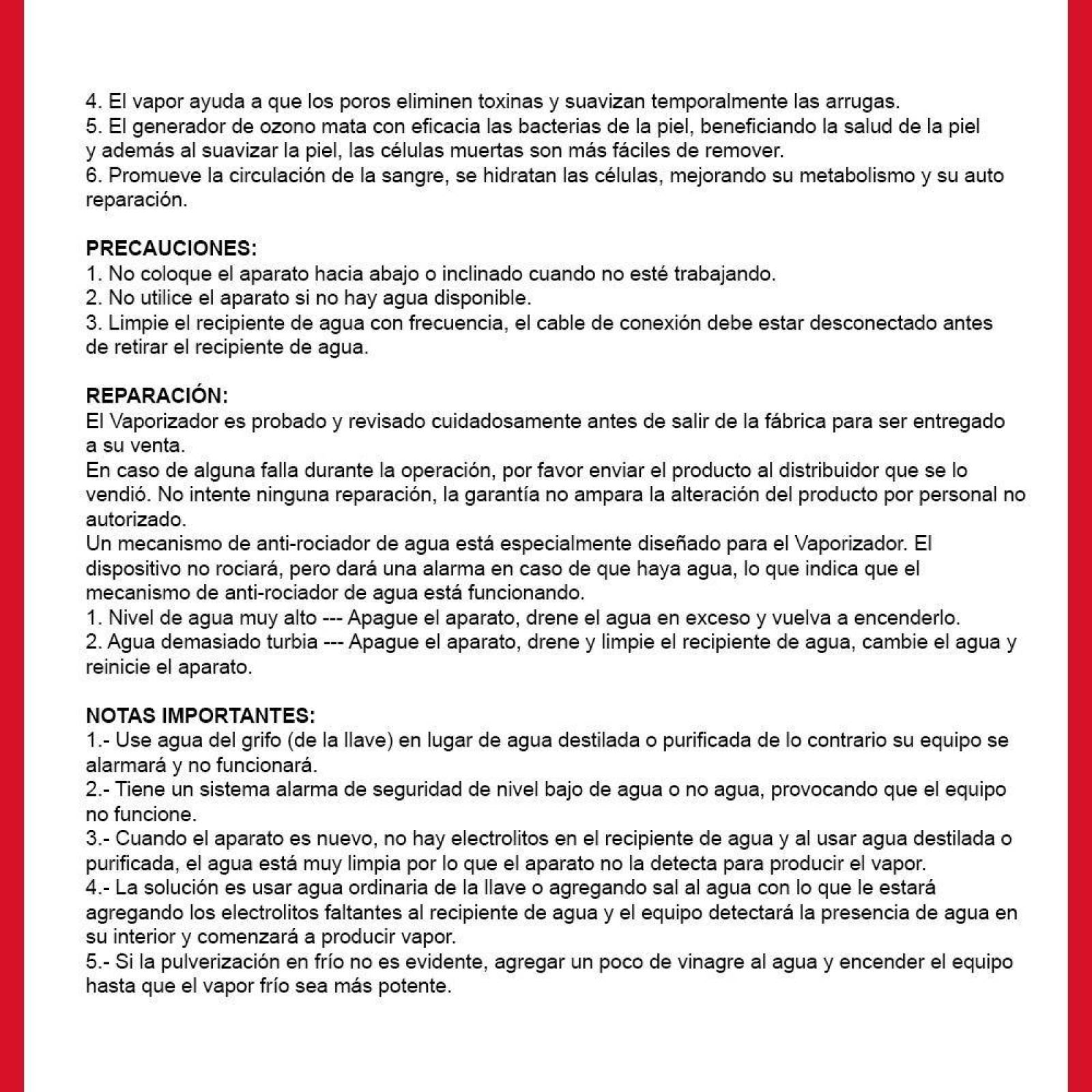 Vaporizador Facial Ozono Estética, Estilista, Barbería Negro 