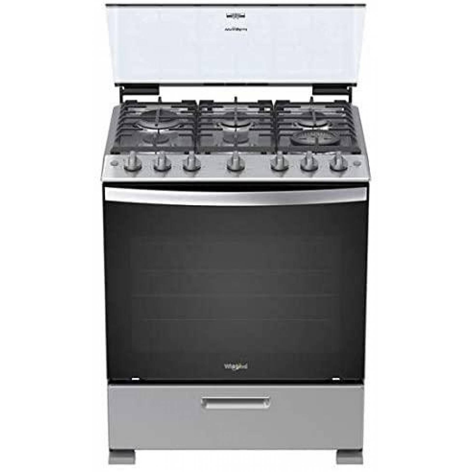 Estufa Whirlpool WFR5000D multigas 6 quemadores 127V 5.1ft 