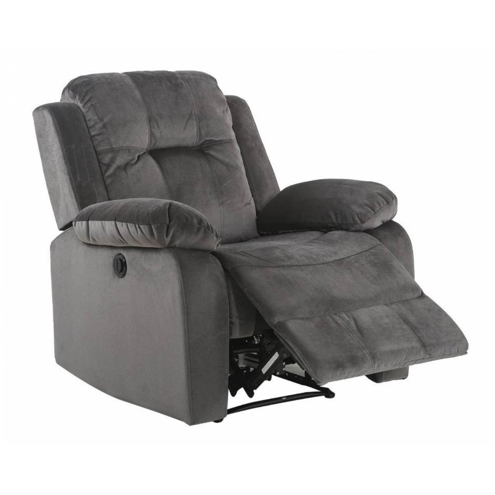 Sillon Reclinable Reposet Electrico Cloe Cosmo Microfibra Gris claro