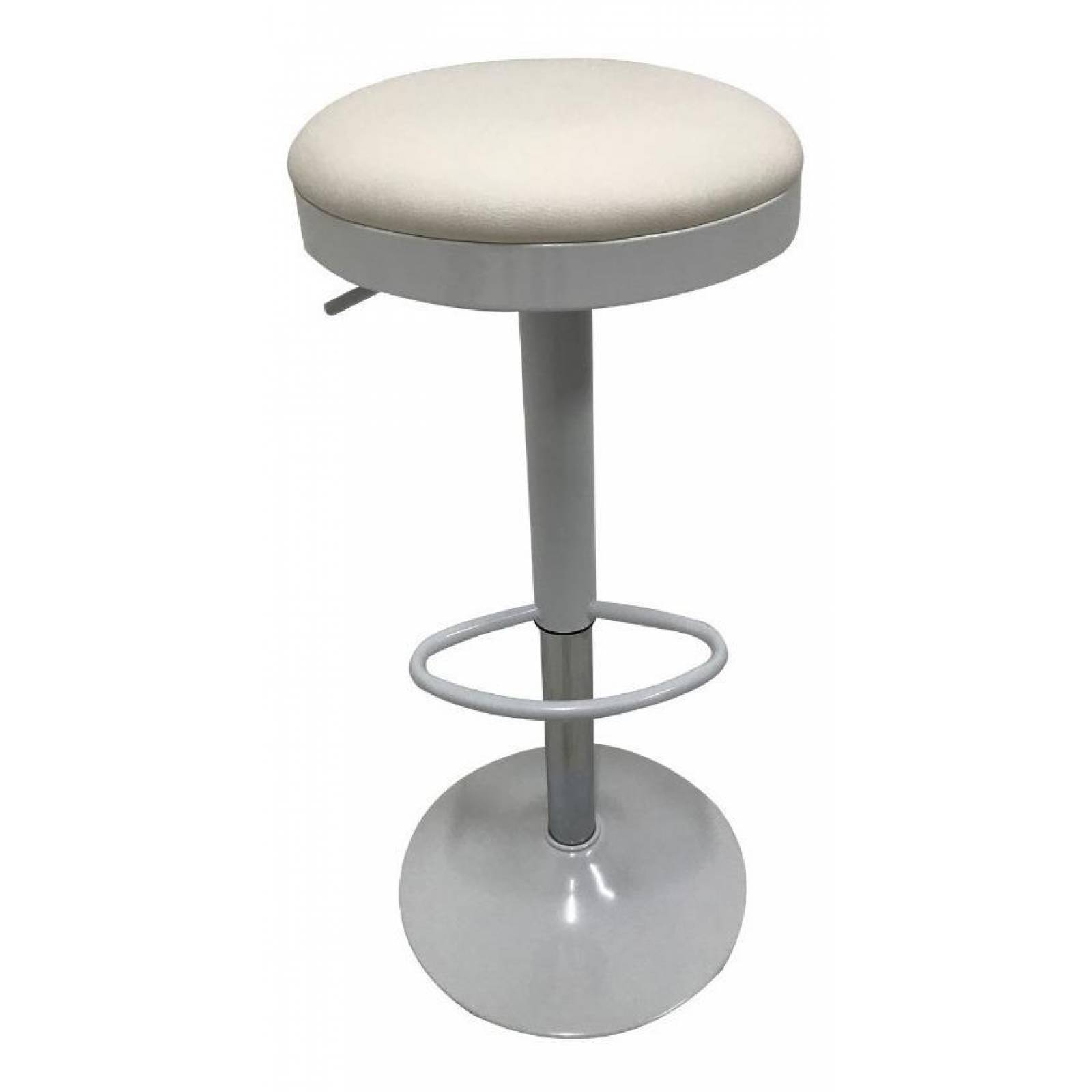 Set 4 Bancos Barra Desayunador Giratorio Bijou Stool Blanco