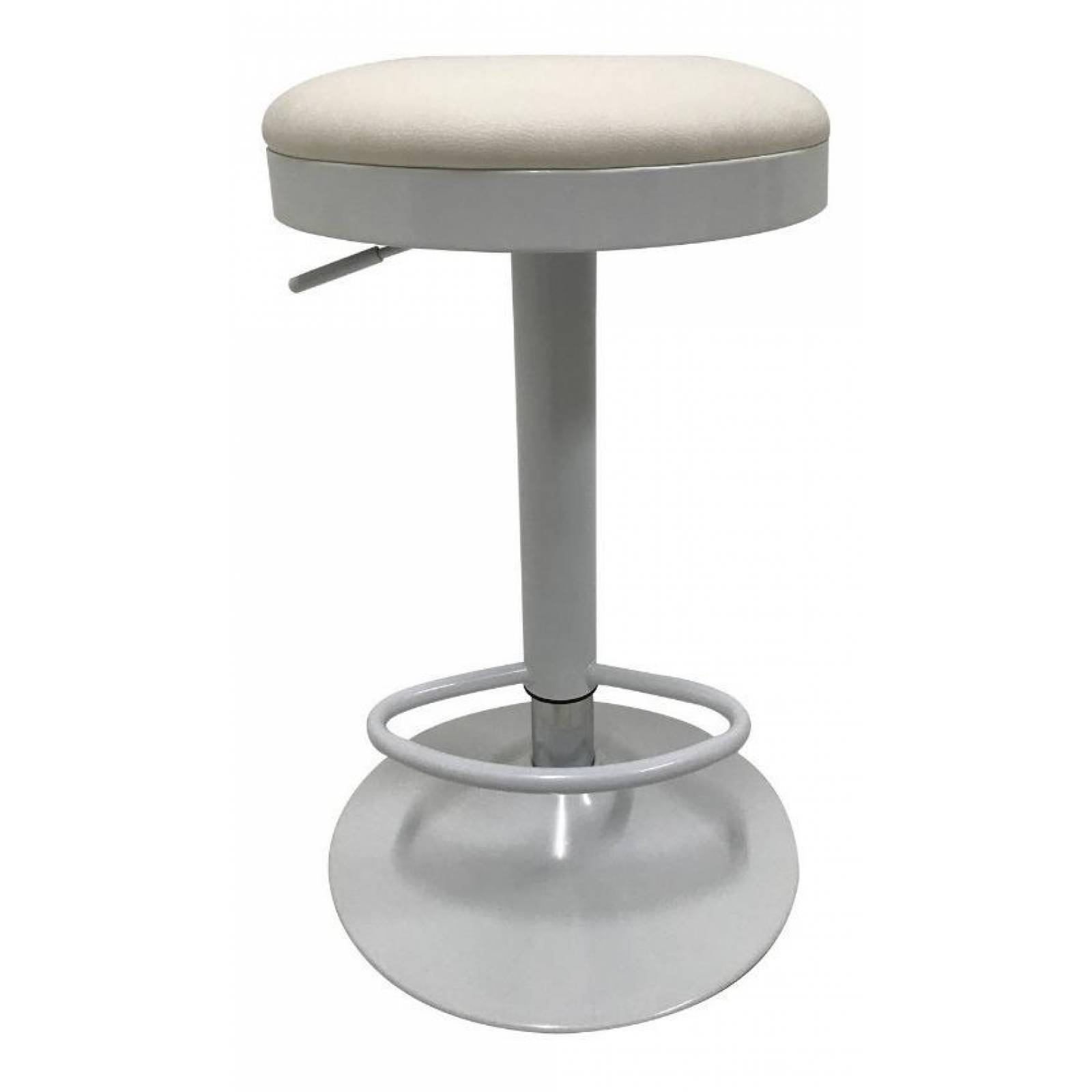 Set 4 Bancos Barra Desayunador Giratorio Bijou Stool Blanco