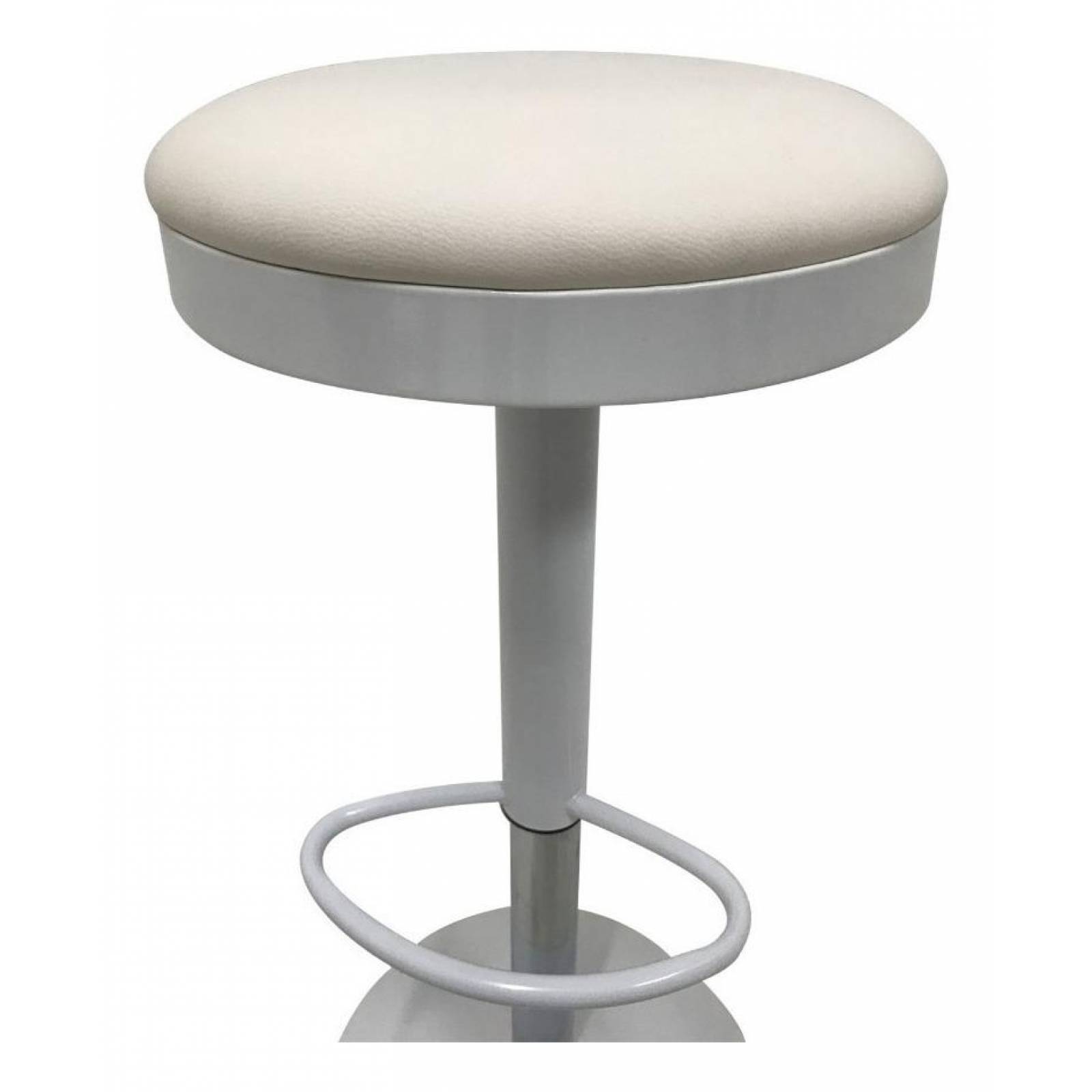 Set 4 Bancos Barra Desayunador Giratorio Bijou Stool Blanco