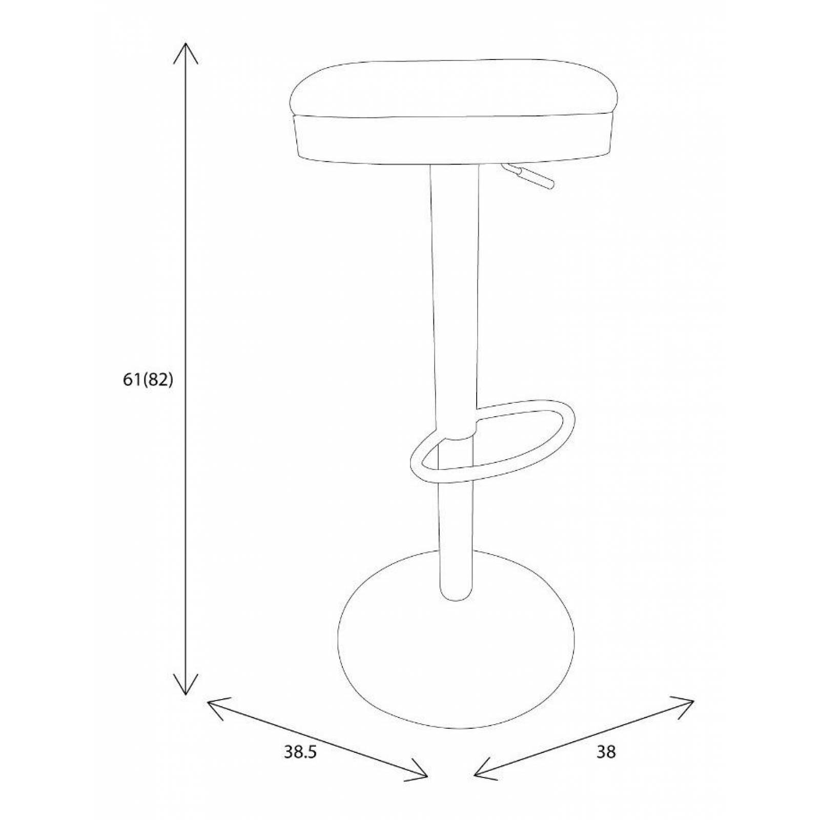 Set 4 Bancos Barra Desayunador Giratorio Bijou Stool Blanco