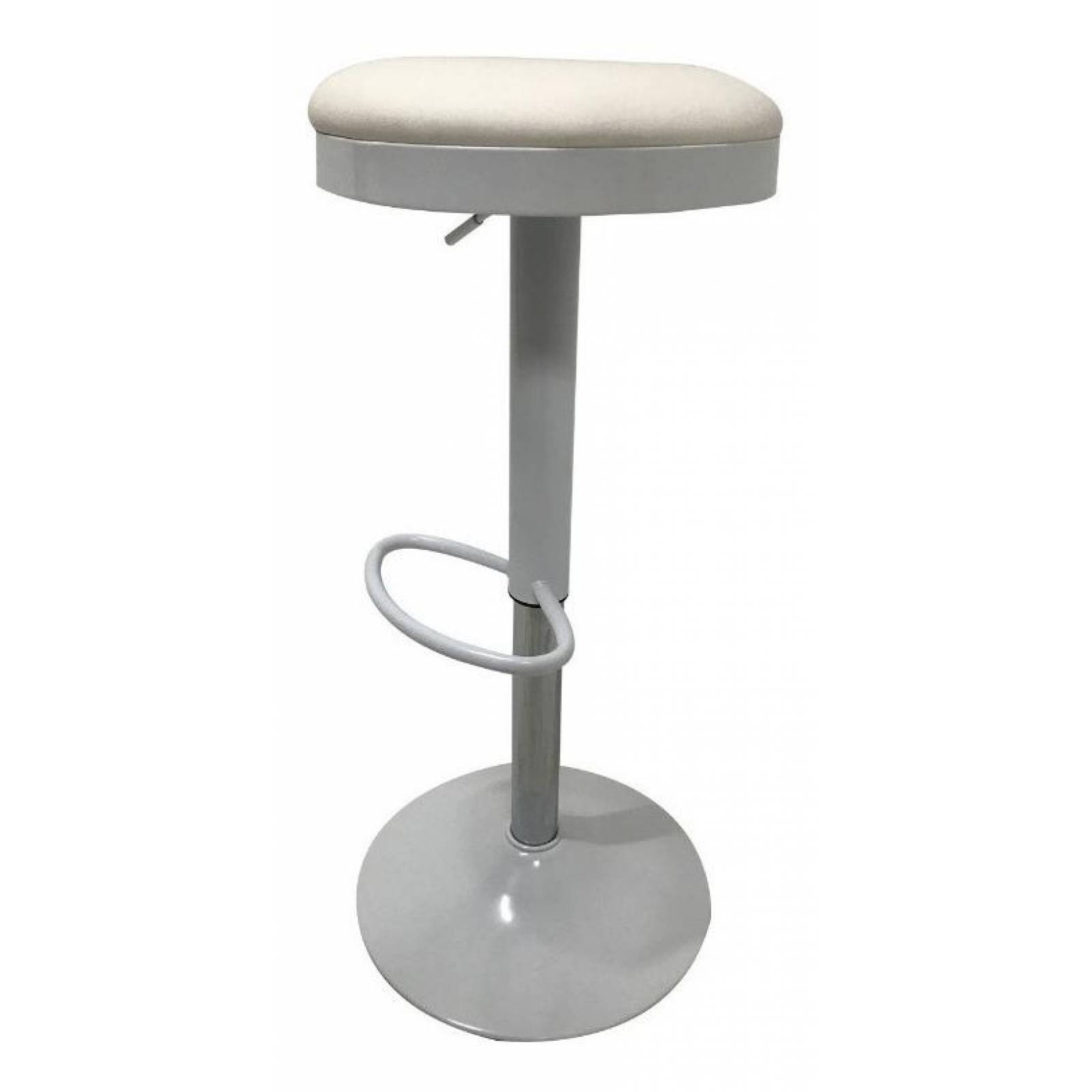 Set 4 Bancos Barra Desayunador Giratorio Bijou Stool Blanco