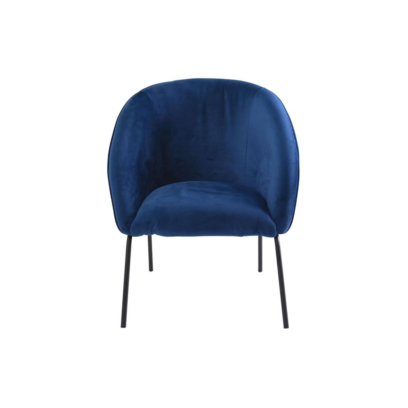 Sillón Sala Hogar Tela Ocacional Moderno Elegante Lola Azul