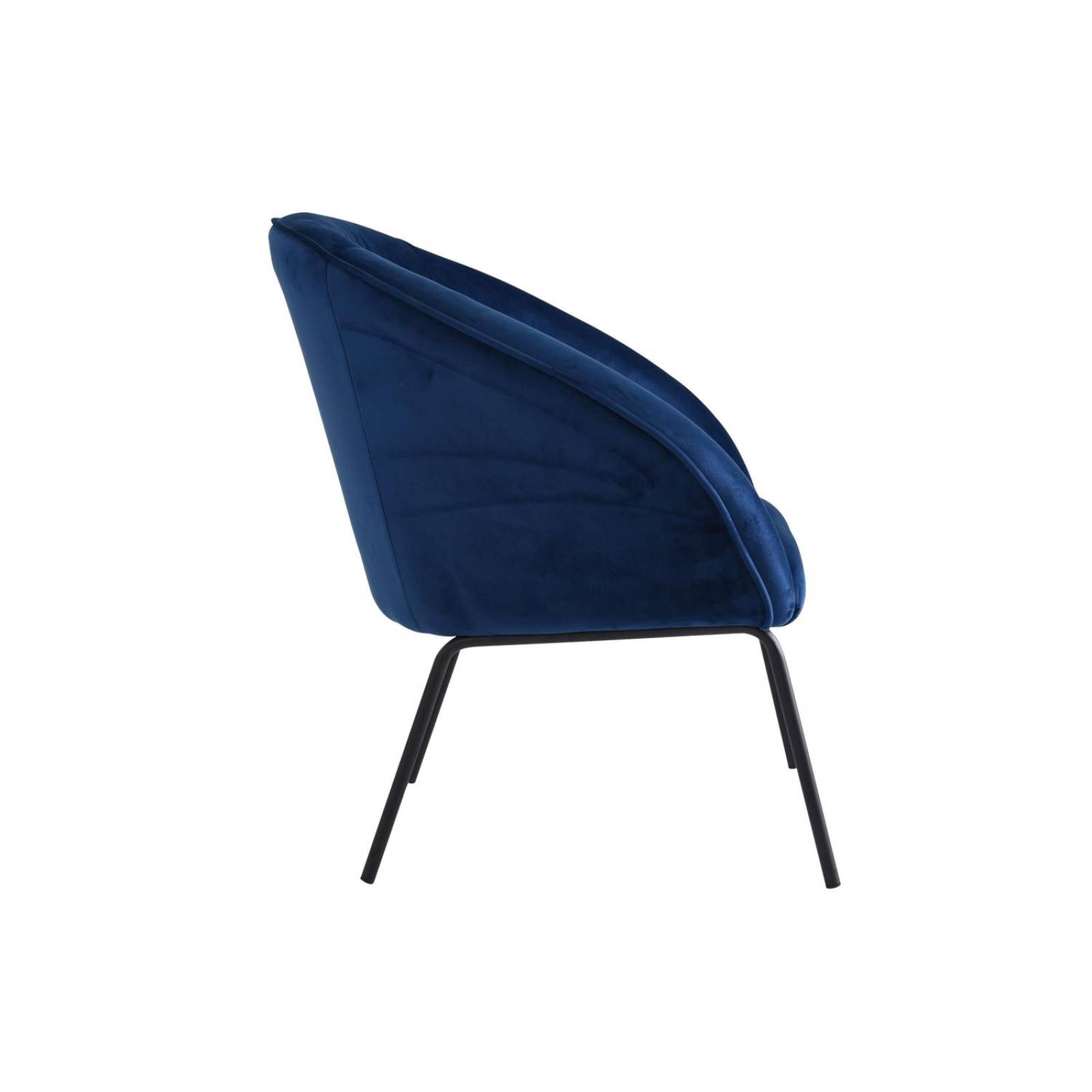 Sillón Sala Hogar Tela Ocacional Moderno Elegante Lola Azul