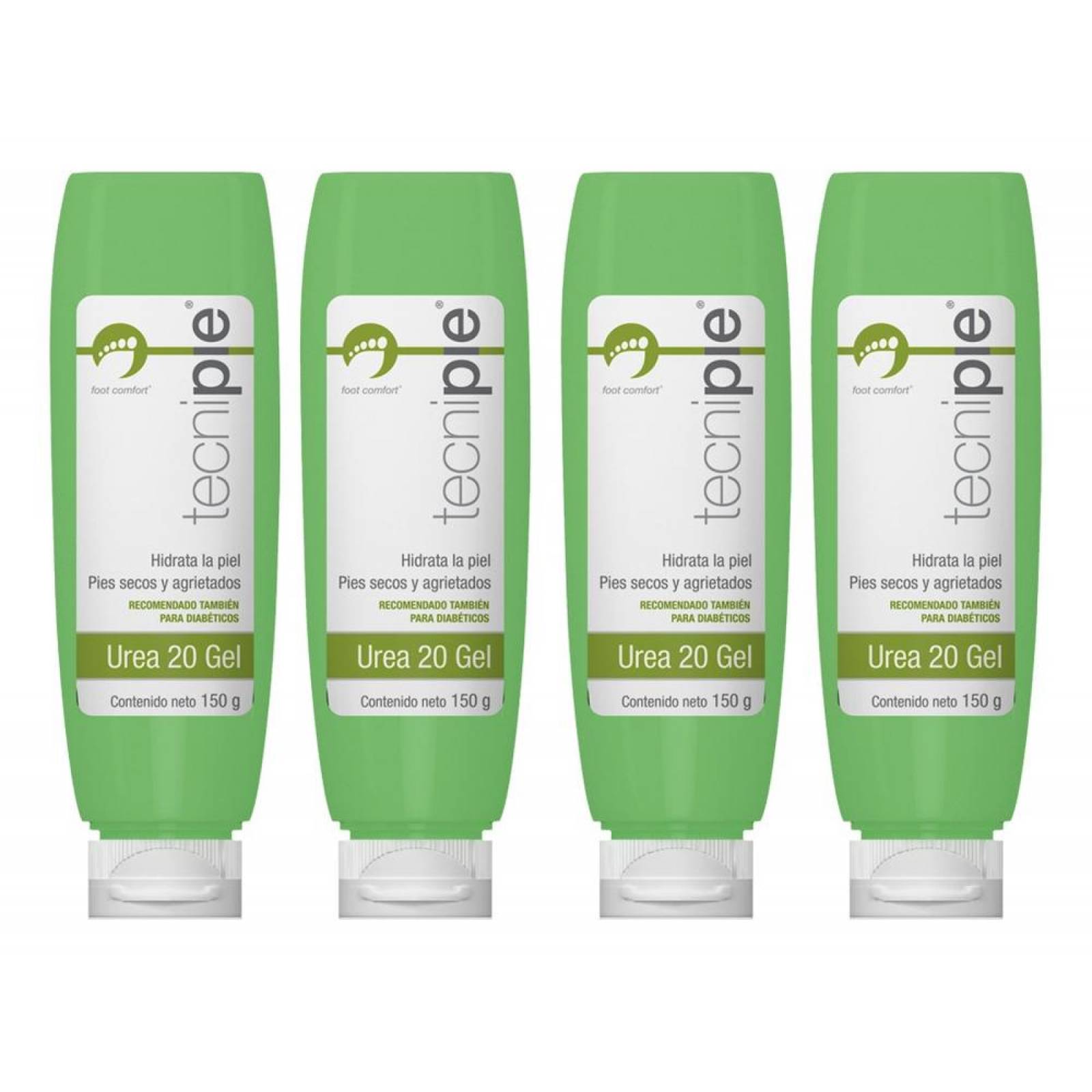 Kit 4 Urea 20 Gel Pies Hidratante Deja Piel Suave