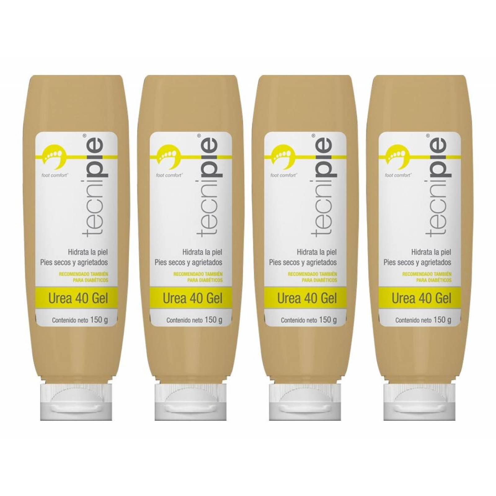 Kit 4 Urea 40 Pies Gel Hidratante Deja Piel Suave 