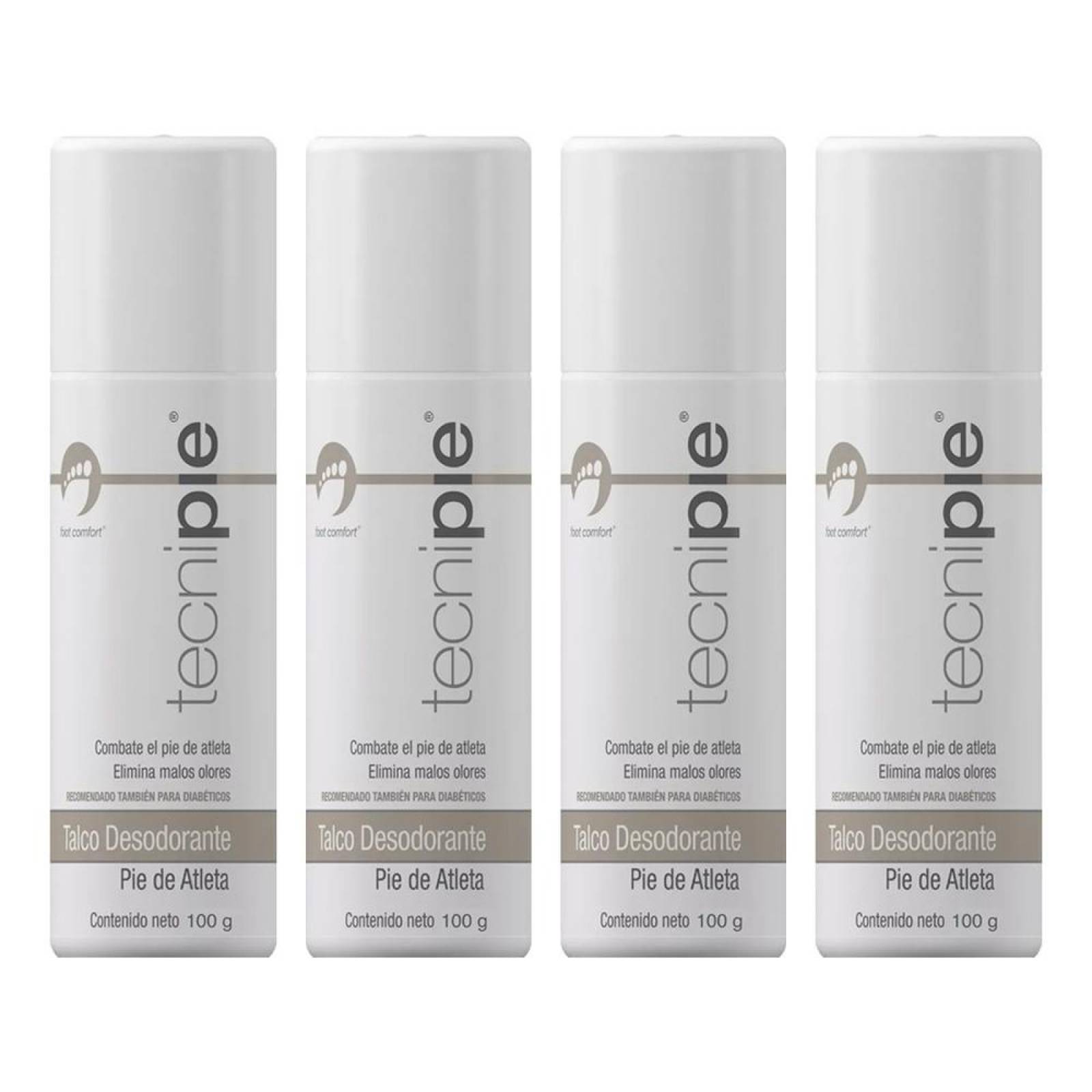 Kit 4 Talcos Desodorantes Combate Pie Atleta 