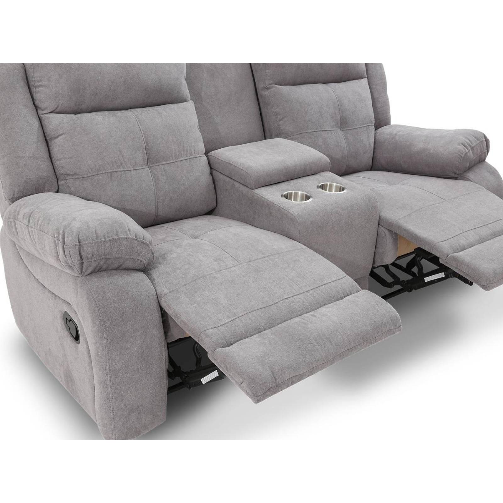 Sillón Sofá Dos Plazas Reclinable Manual Loveseat 