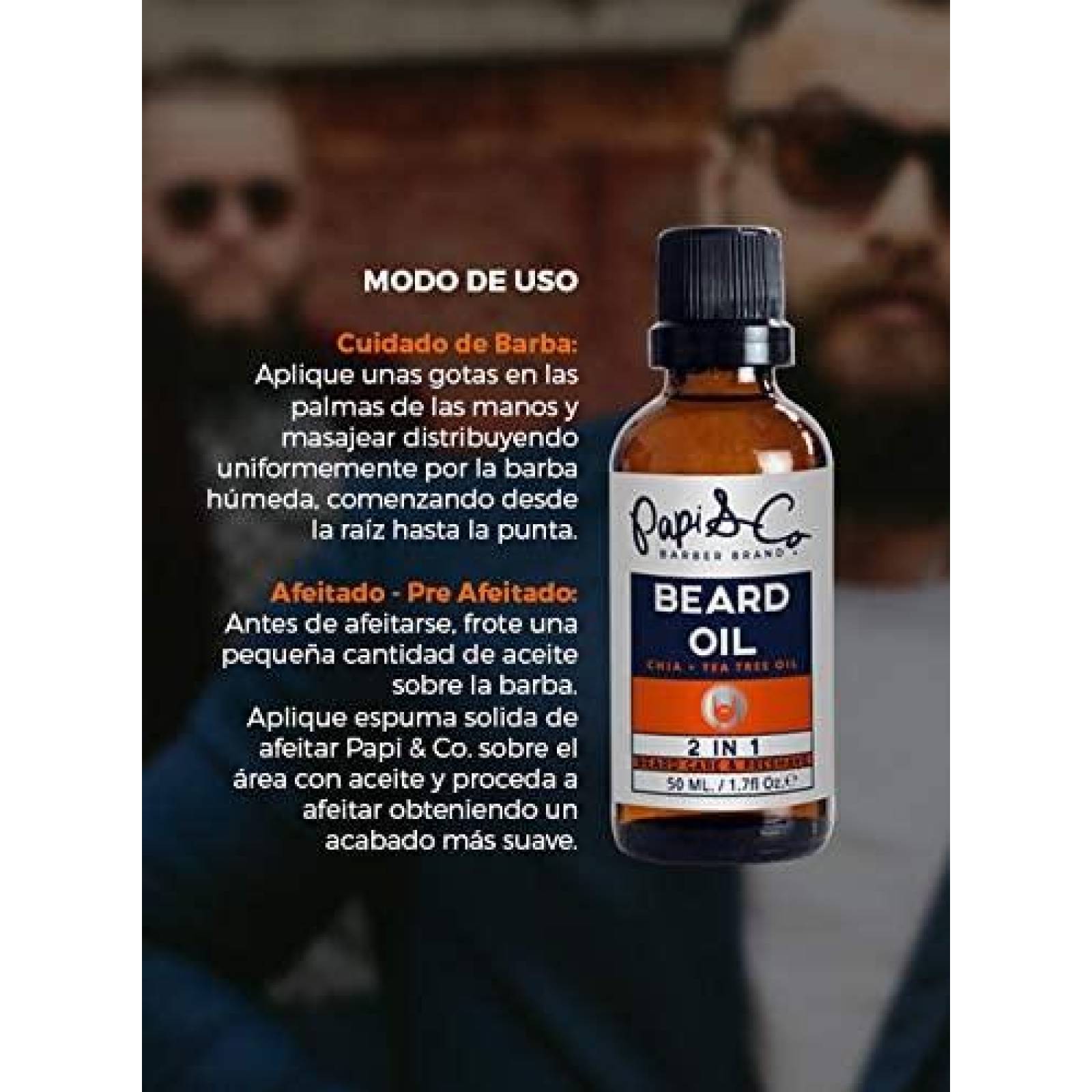 Aceite para Barba Papi Beard Oil 50 ml