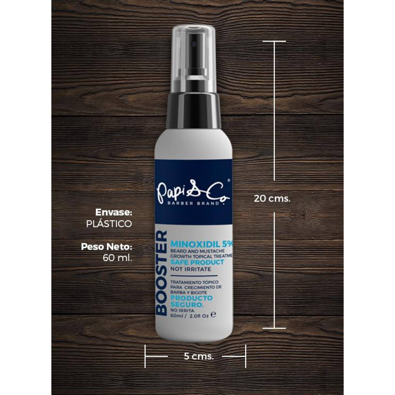Tratamiento de Barba y Bigote Papi Beard Booster 60 ml 