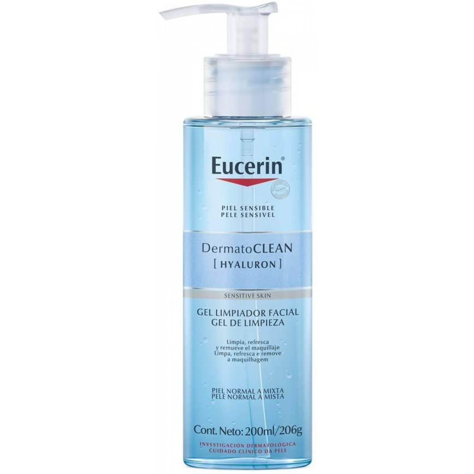 Eucerin Gel Limpiador Facial DermatoClean 200ml 