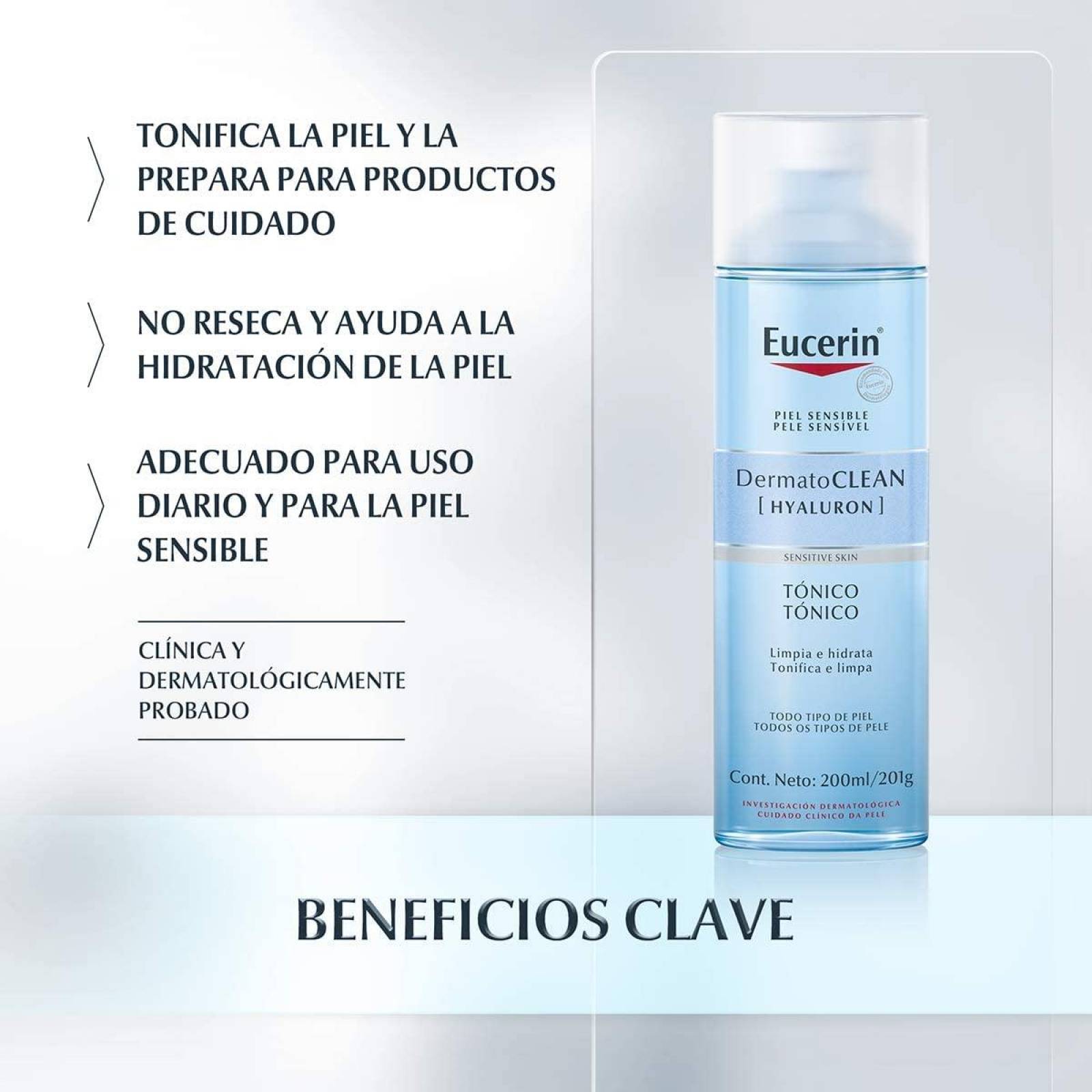 Eucerin Tónico Facial Dermatoclean 200ml