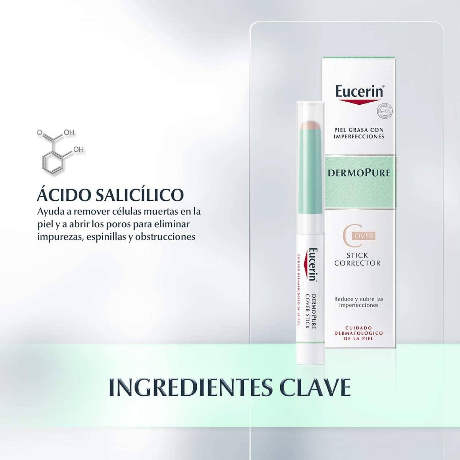 Eucerin Lápiz Corrector DermoPure Piel Grasa, 2.5 g 