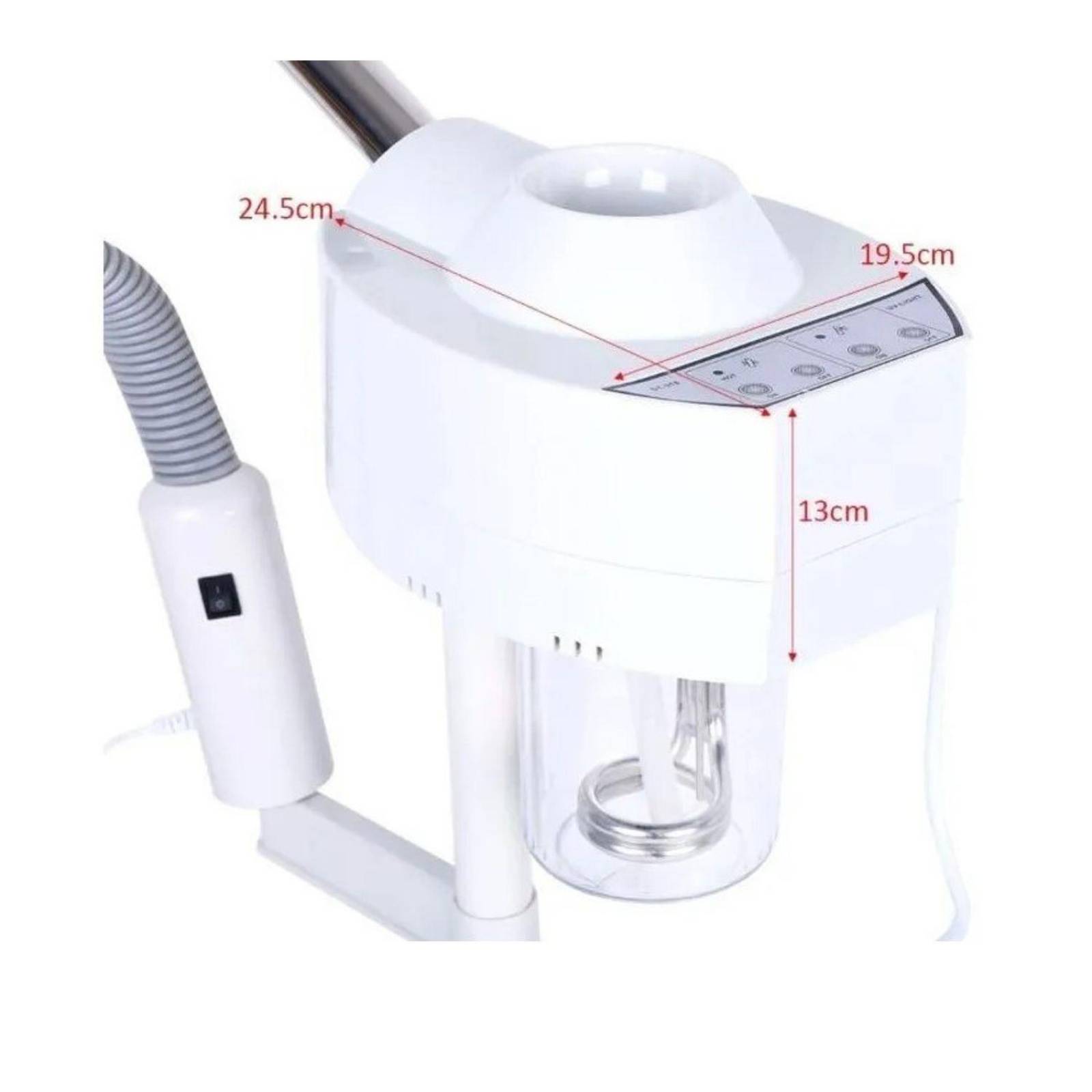 Vaporizador Facial Ozono con Lupa luz Led 