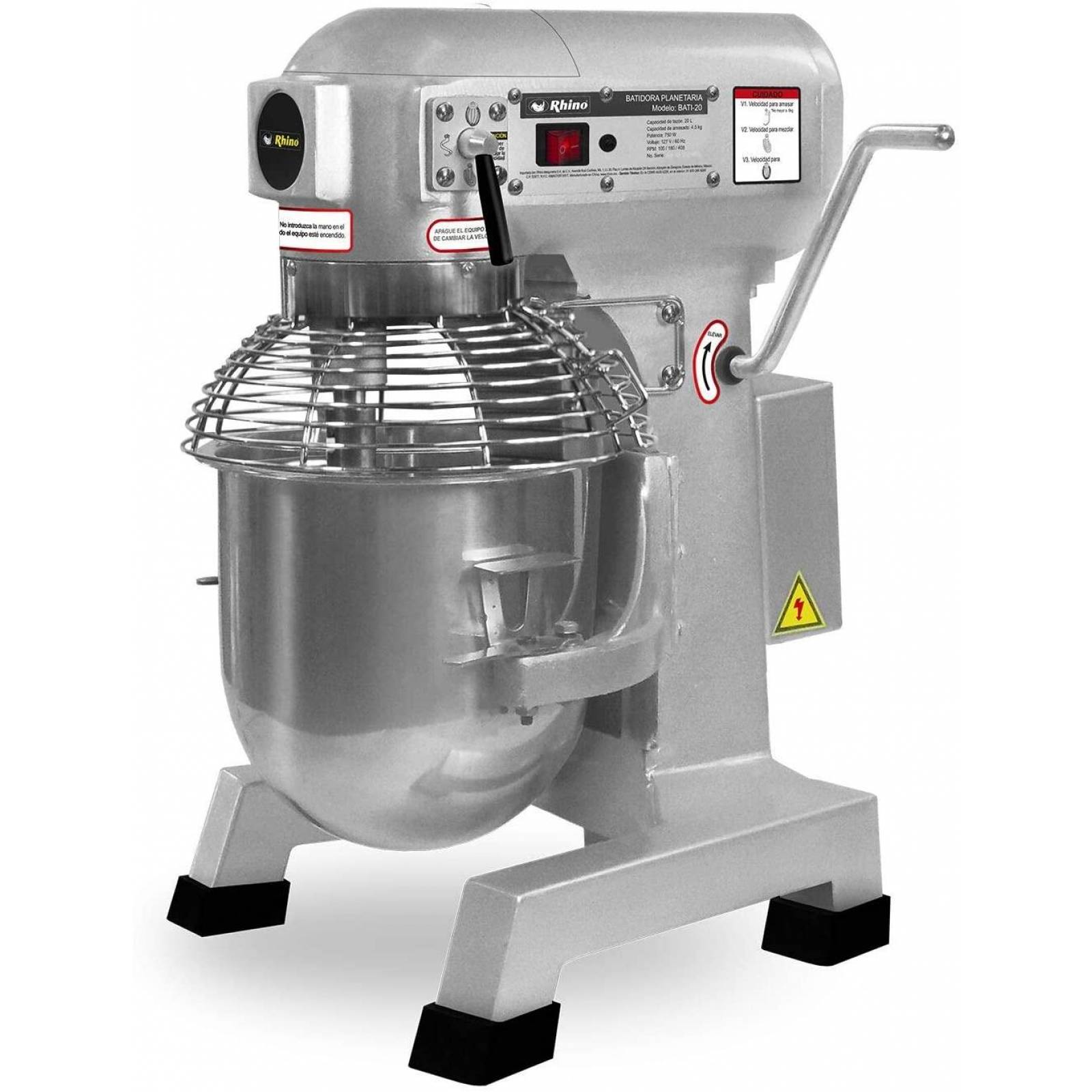 Batidora Pedestal Industrial 20lt Rhino BATI-20 60 Hz 127 V 
