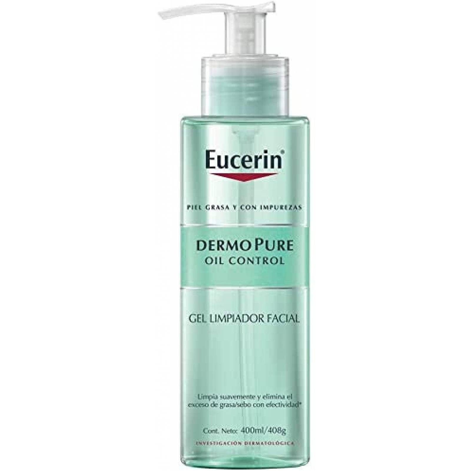 Eucerin Gel limpiador facial piel grasa imperfecciones 400ml 