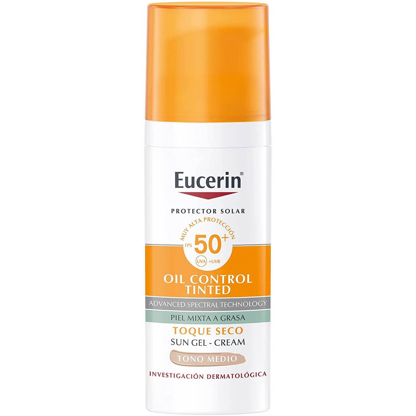 Eucerin Sun Oil Control Fps 50+ Tono Medio 50Ml 