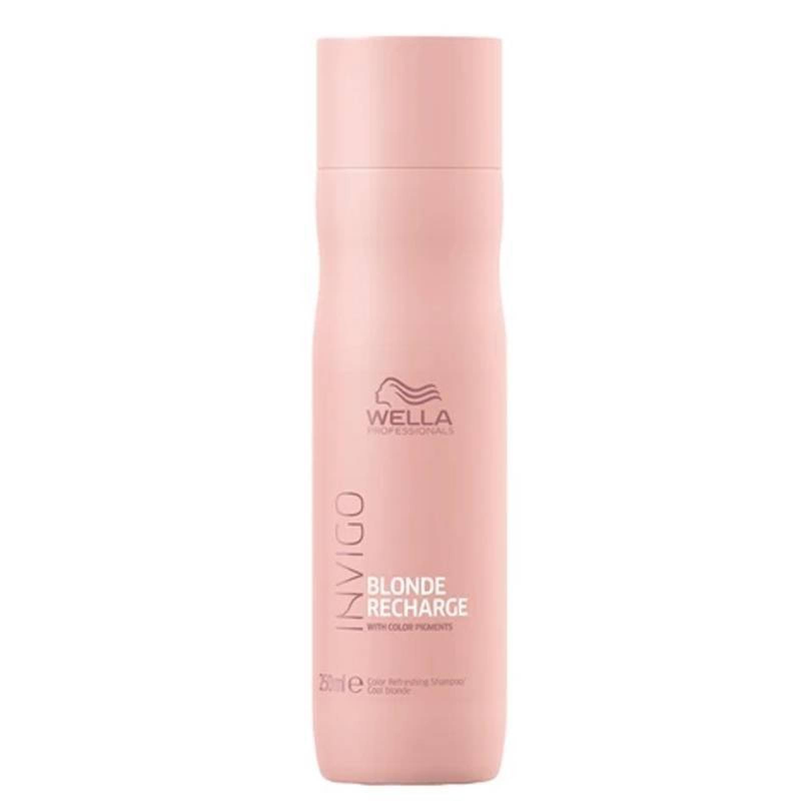 Wella Invigo Blonde Recharge Para Rubios Shampoo 250ml 