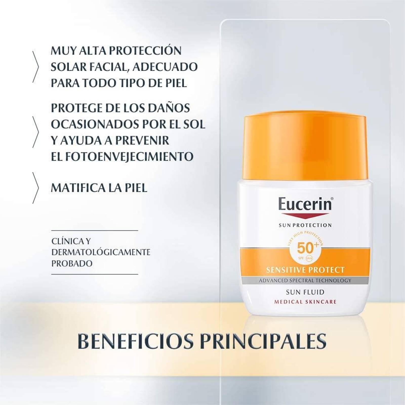 Eucerin Protector solar facial matificante FPS 50+ 50ml 