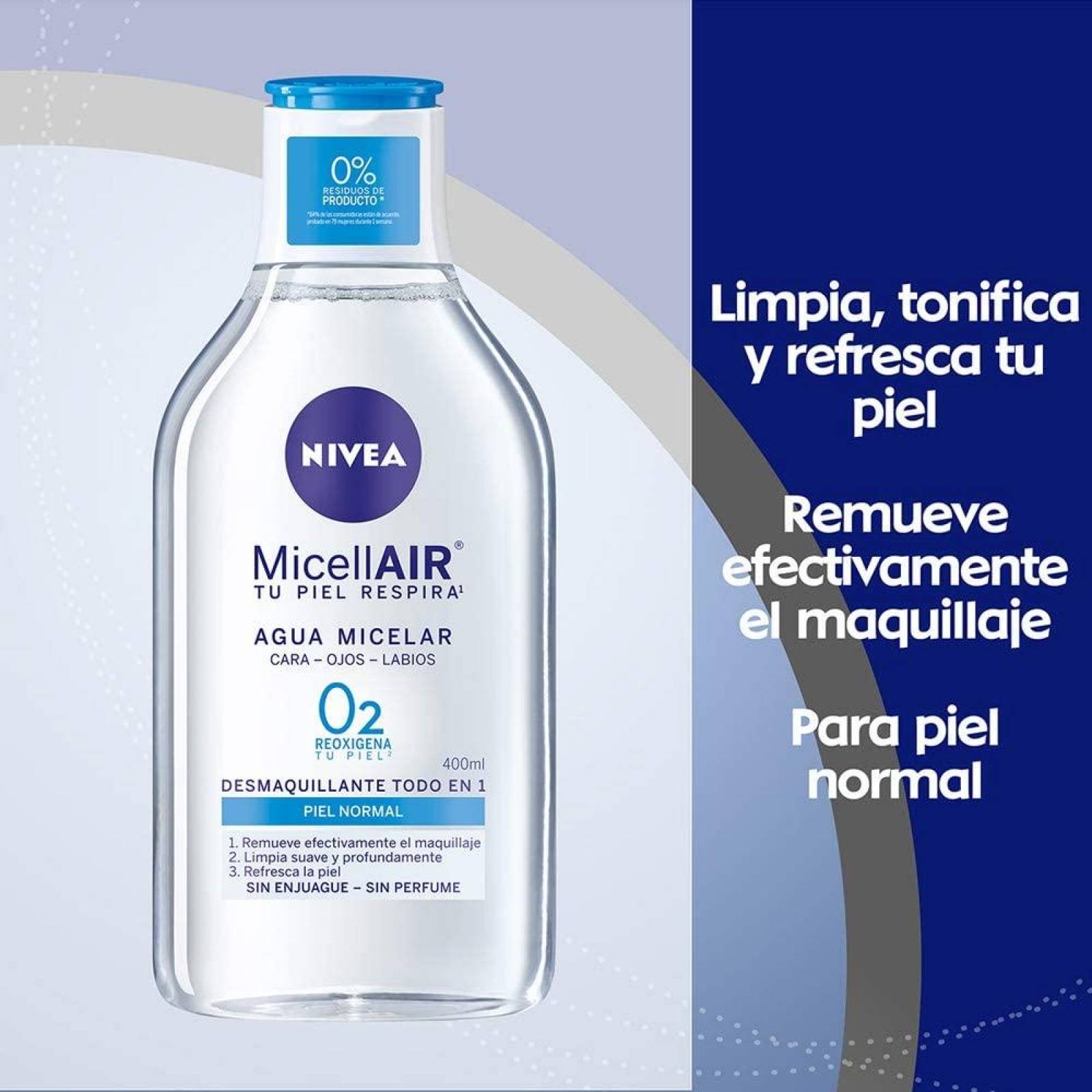 Nivea Agua Micelar Desmaquillante Todo Tipo De Piel 400ml 