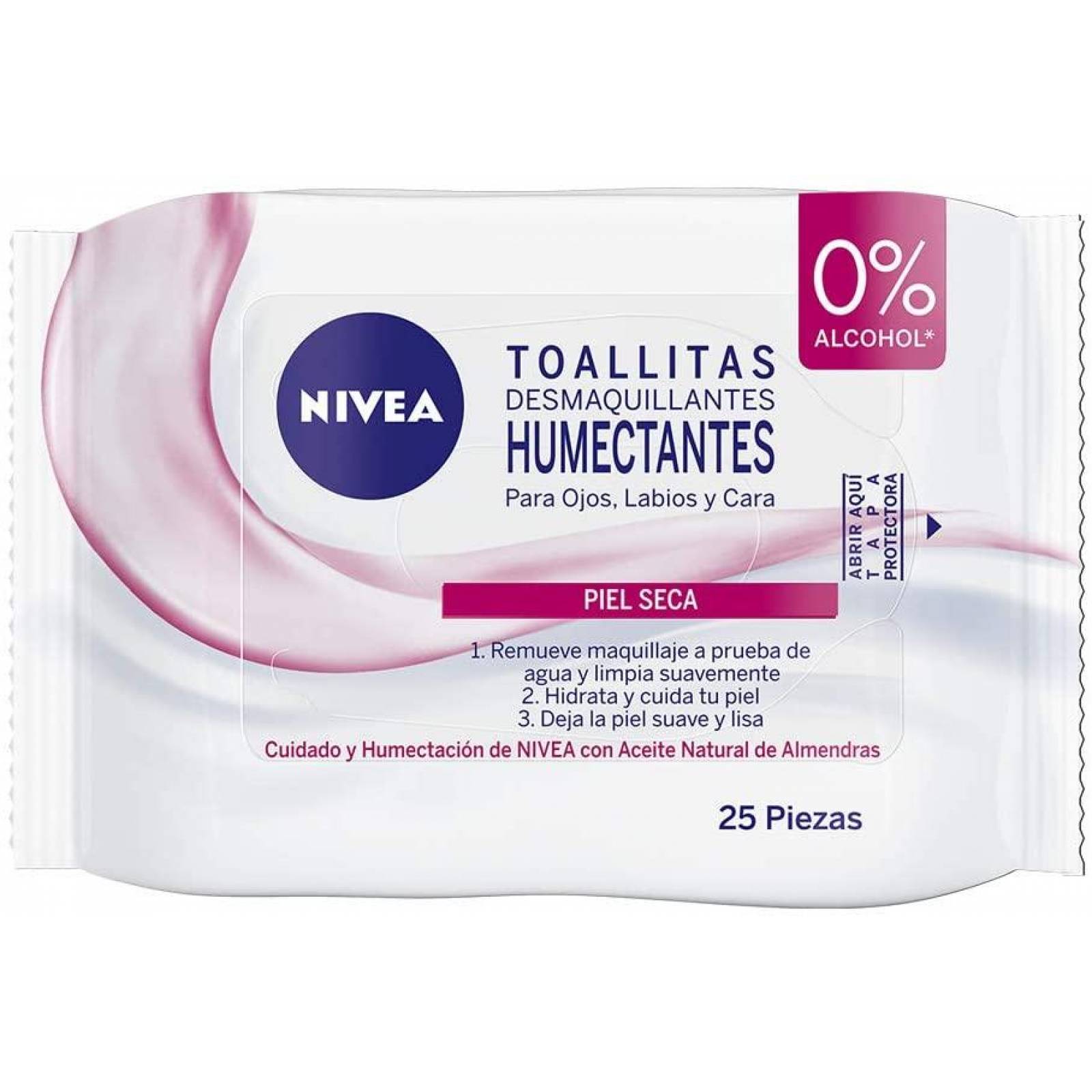 Nivea Toallitas Desmaquillantes Piel Sensible 25 Piezas 
