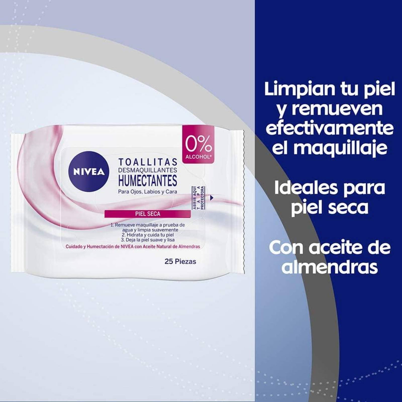 Nivea Toallitas Desmaquillantes Piel Sensible 25 Piezas 