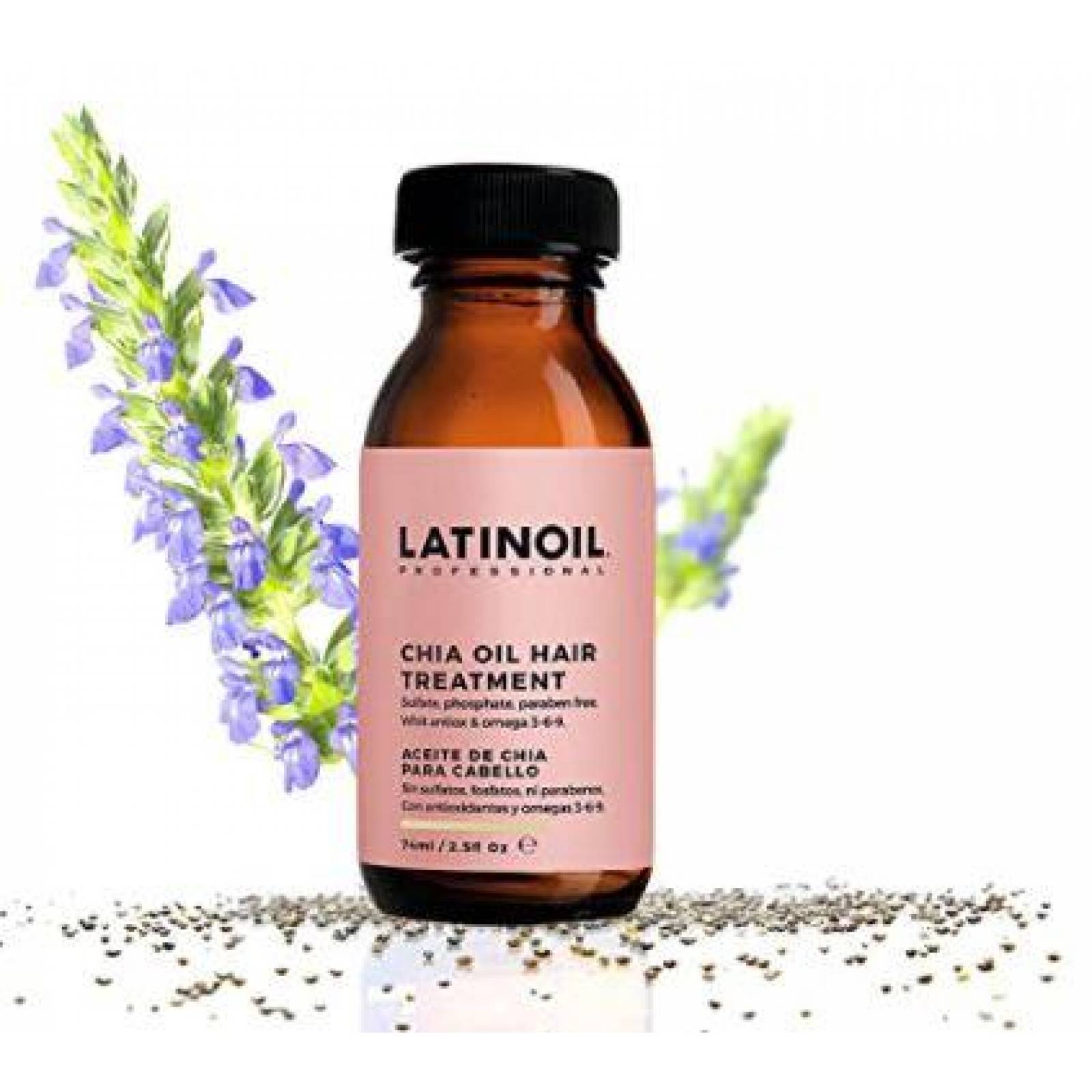 Tratamiento con Aceite de Chía Latinoil 74 ML