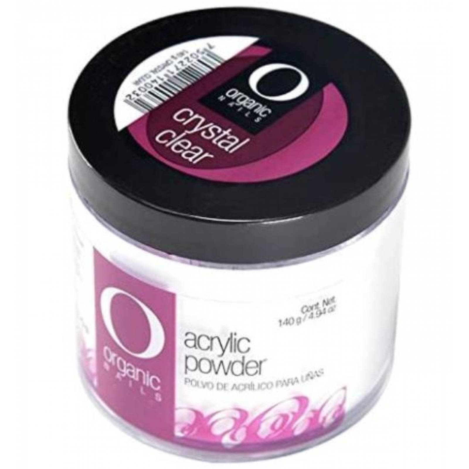 Polvo Acrílico Crystal Clear, Organic 140 Gr 