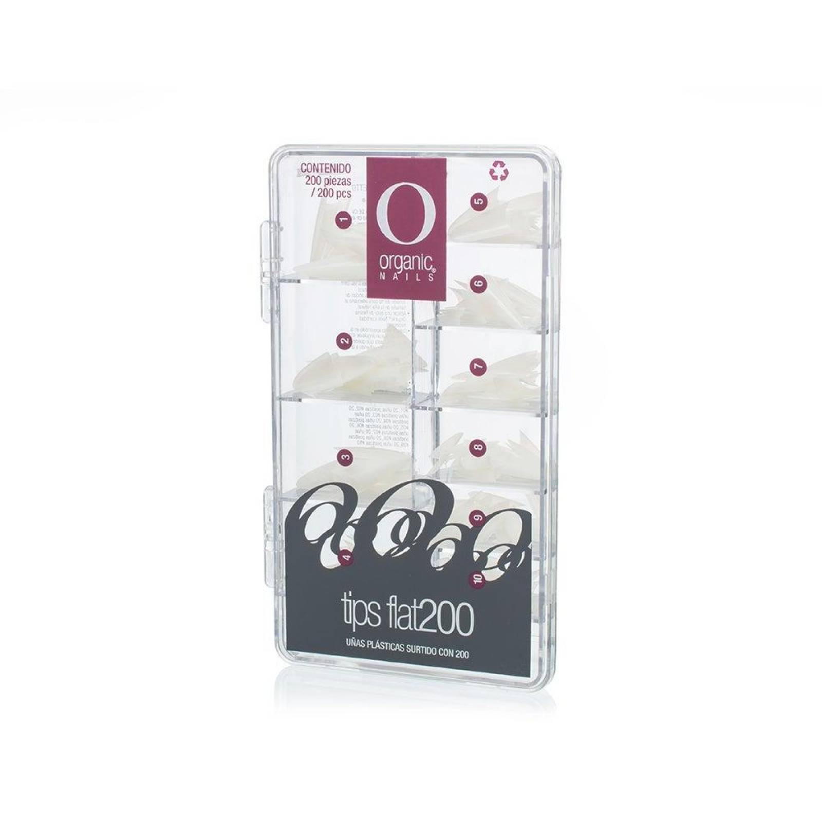 Tips Flat Stiletto Caja Surtido 200 Pzs, Organic